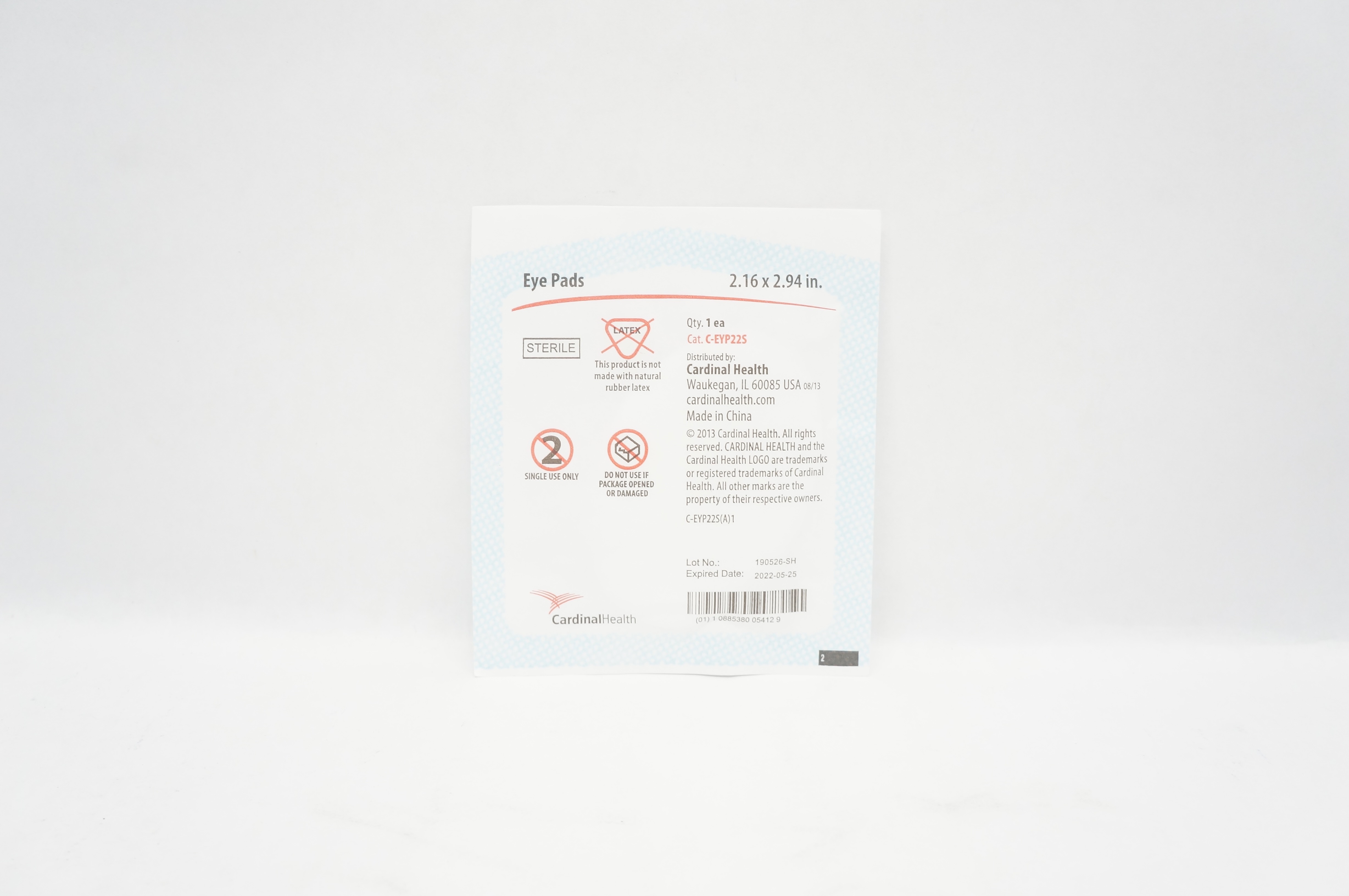 Cardinal Health C-EYP22S Eye Pads 2.16 inch x 2.94 inch (x)