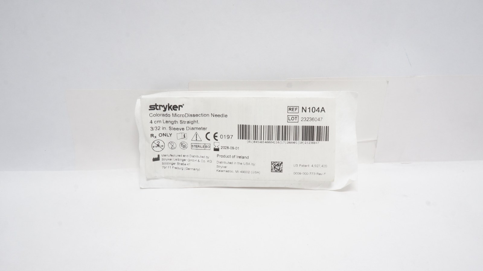 Stryker N104A Colorado MicroDissection Needle 4 cm Length