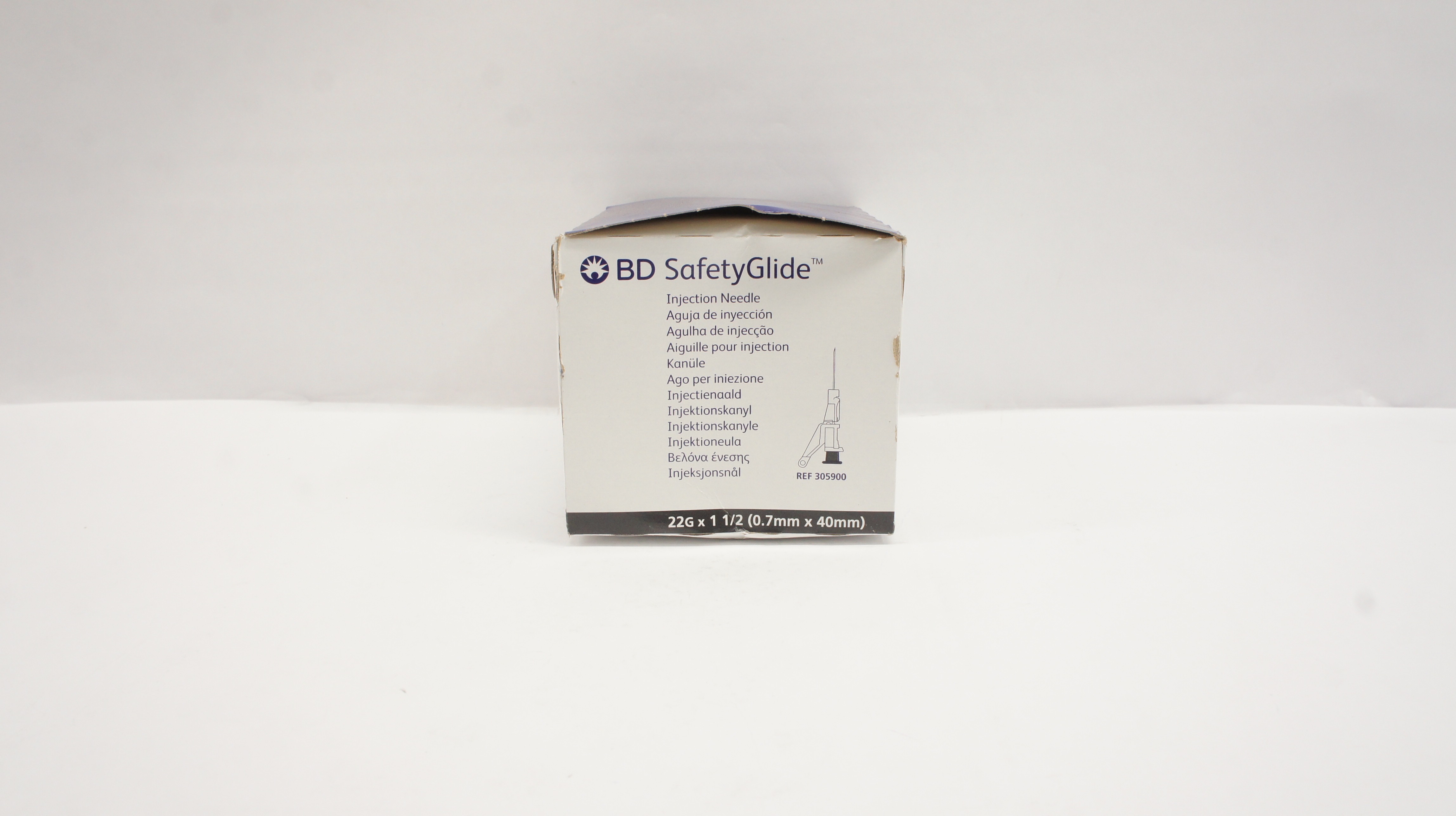 BD 305900 SafetyGlide Injection Ndle 22G x 1-1/2inch - Box of 50