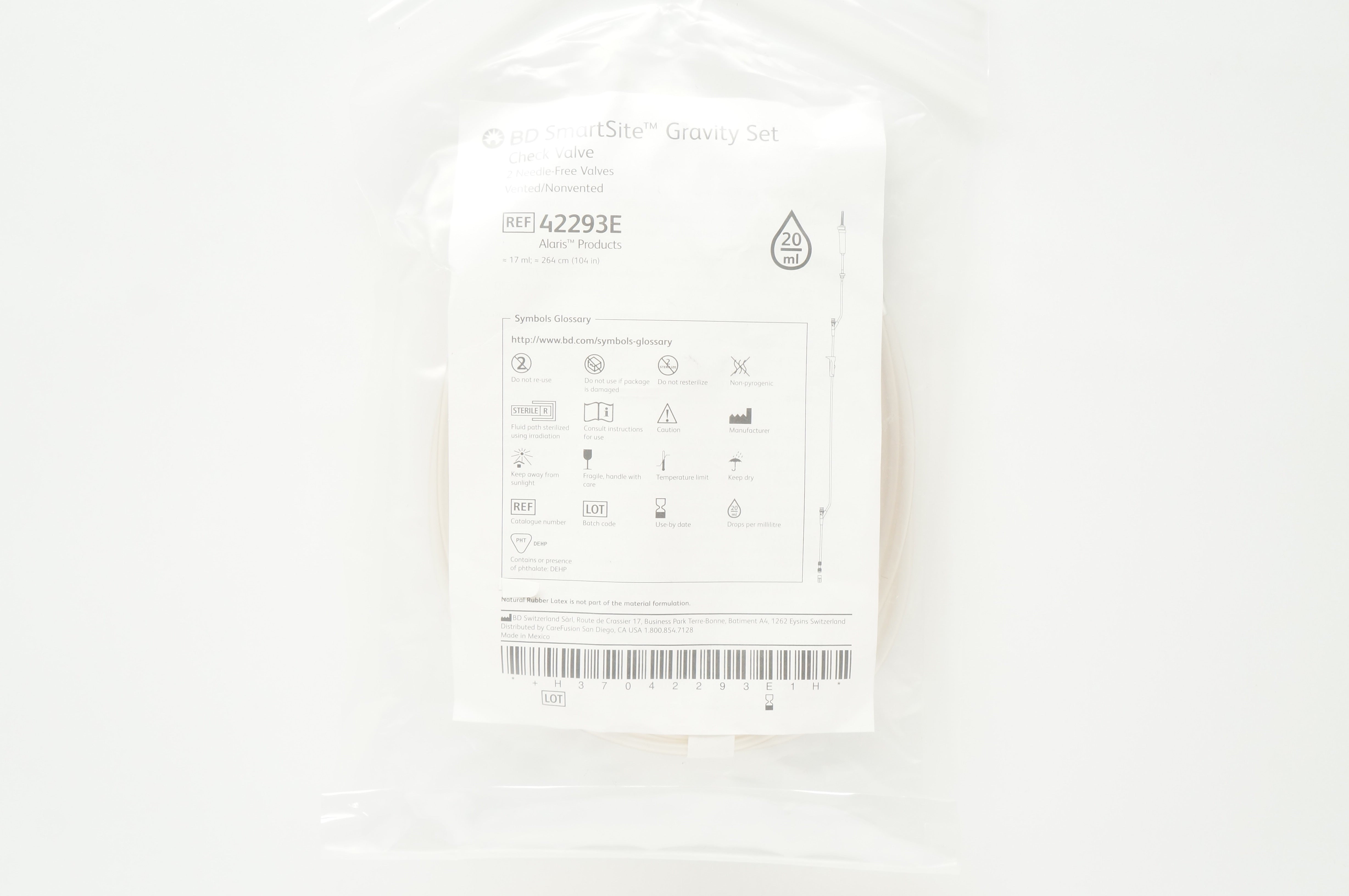 BD 42293E SmartSite Gravity Set 17ml