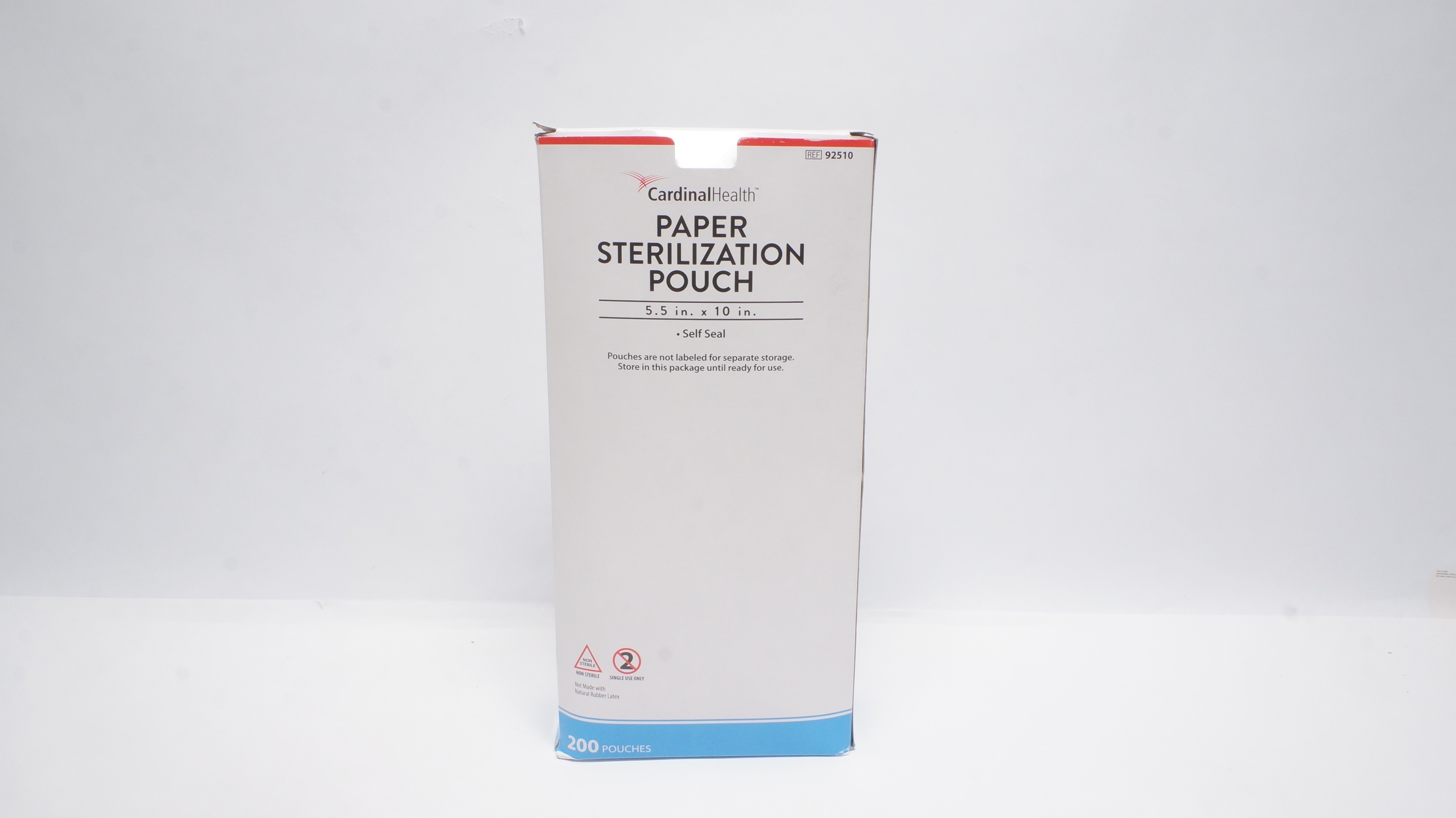 Cardinal Health 92510 Paper Sterilization Pouch 5.5In x 10In - Box of 200