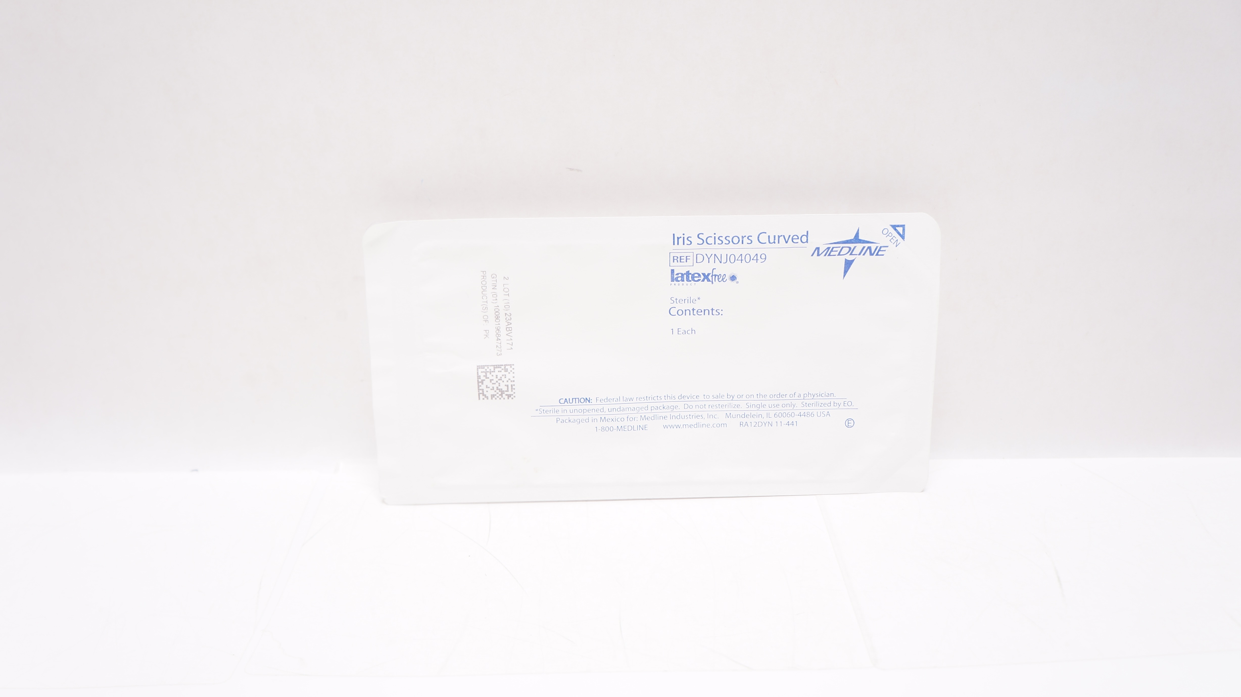 Medline DYNJ04049 Iris Curved Scissors