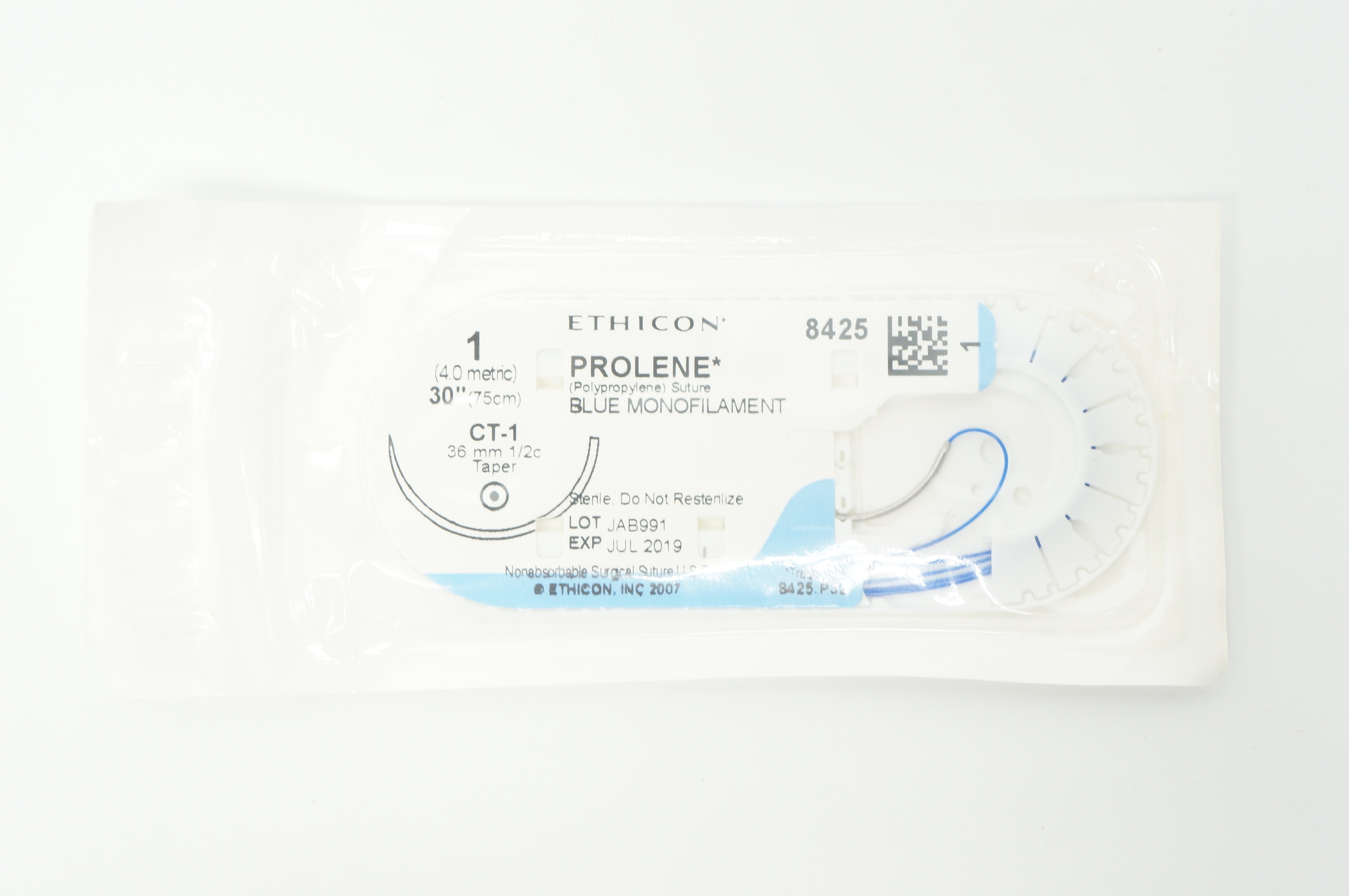 Ethicon 8425 1 PROLENE, CT-1, 36mm 1/2c Taper, 30inch (x)