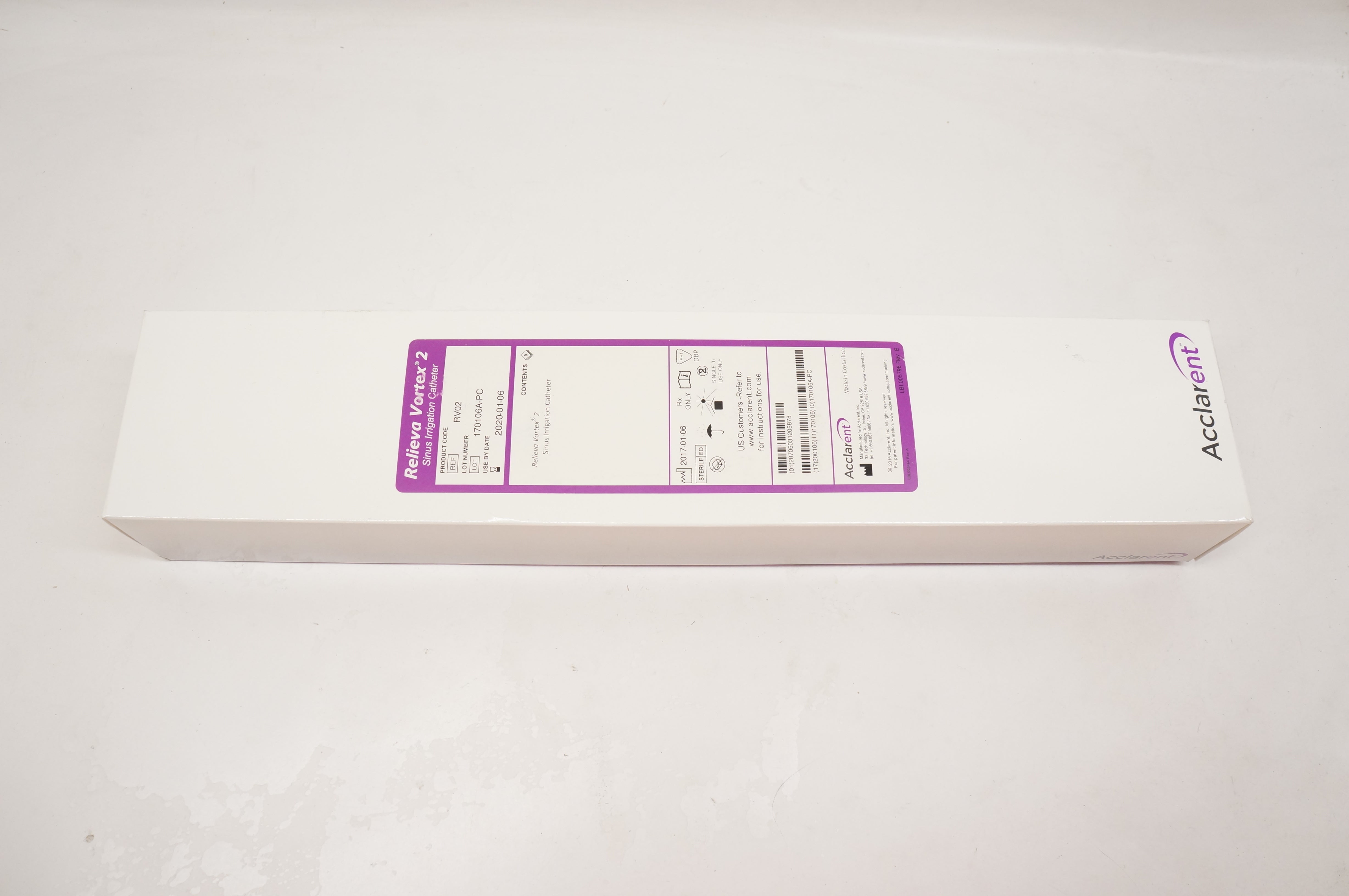 Acclarent RV02 Relieva Vortex 2 Sinus Irrigation Cath. (x) - Box of 5