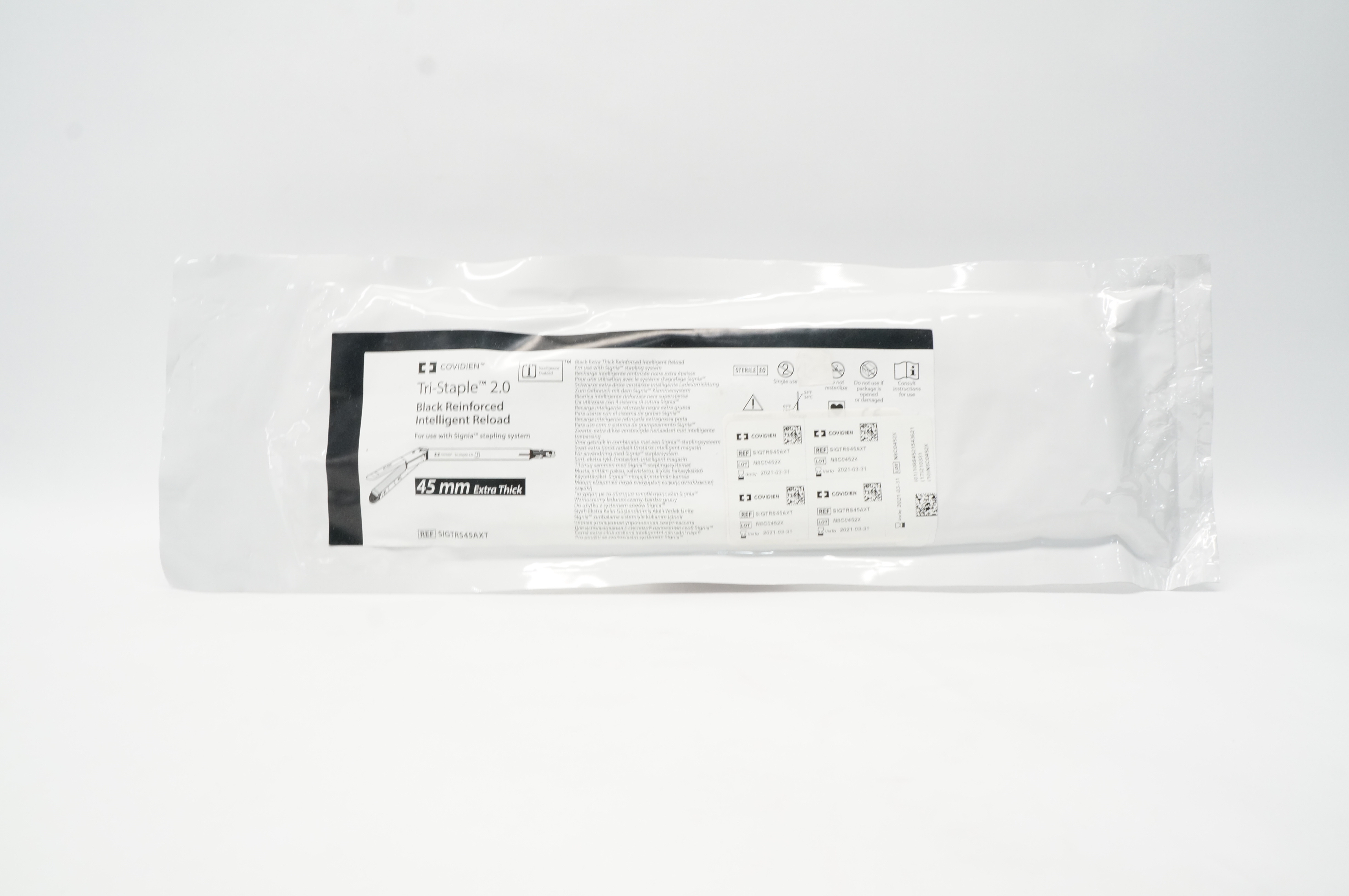 Covidien SIGTRS45AXT Tri-Staple 2.0 Black Reinforced Intelligent Reload 45mm (x)