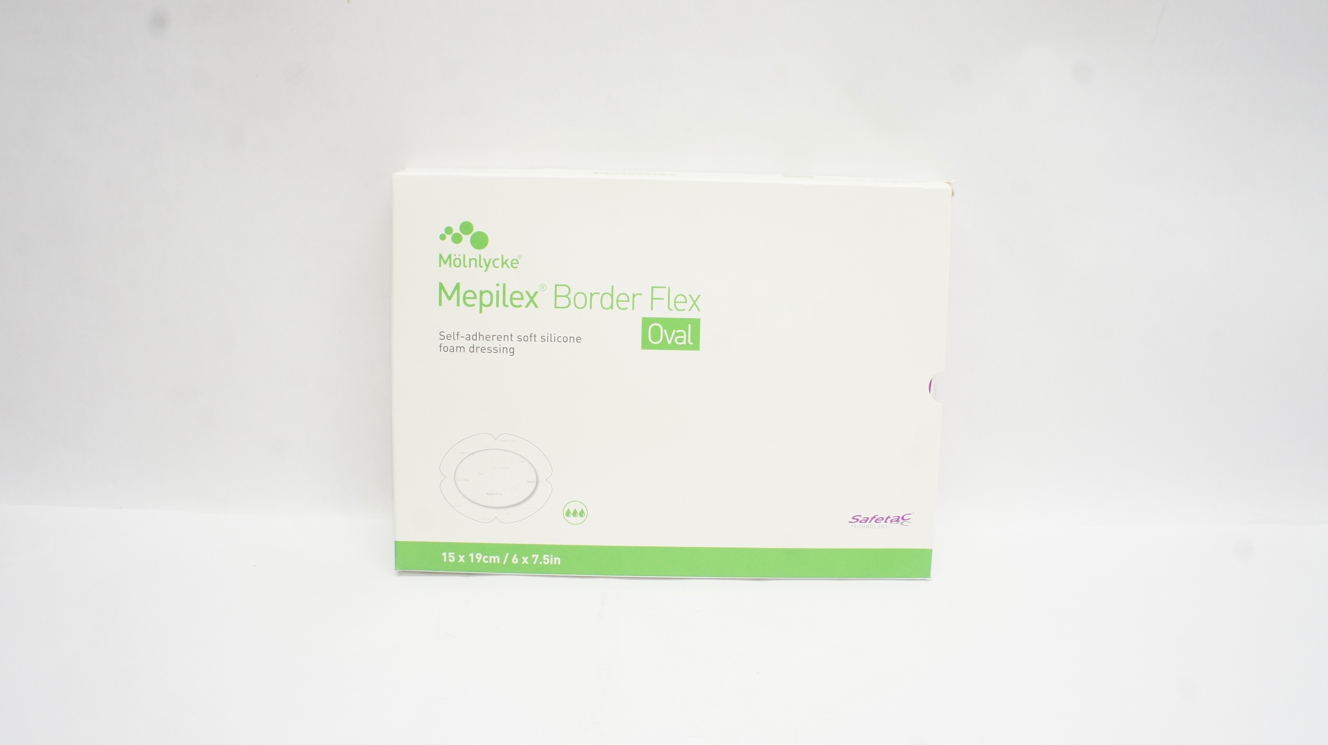 Mölnlycke 583400 Mepilex Border Flex Oval 6 x 7.5In - Pack of 5