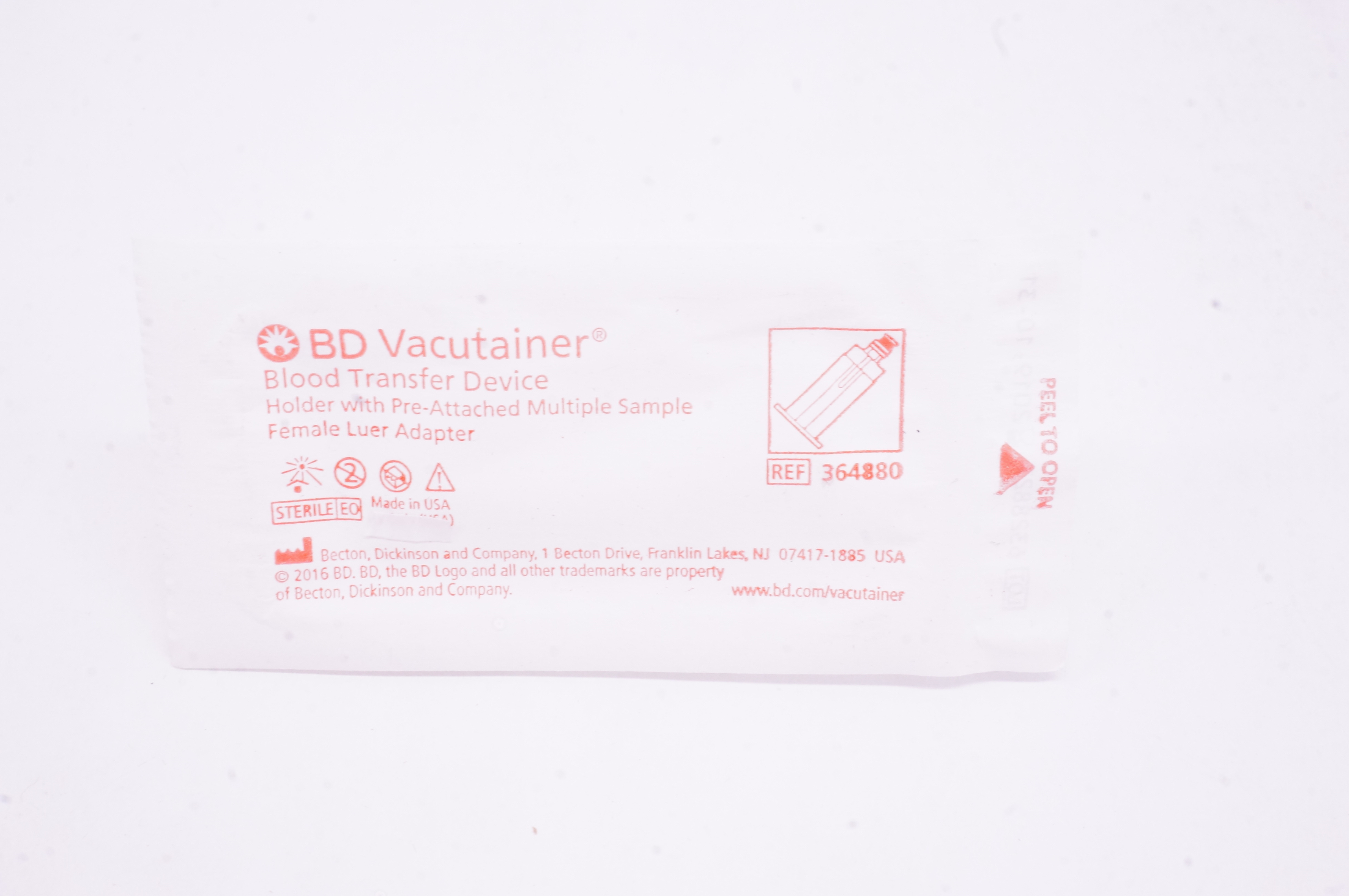 BD 364880 Vacutainer Blood Transfer Device (x)