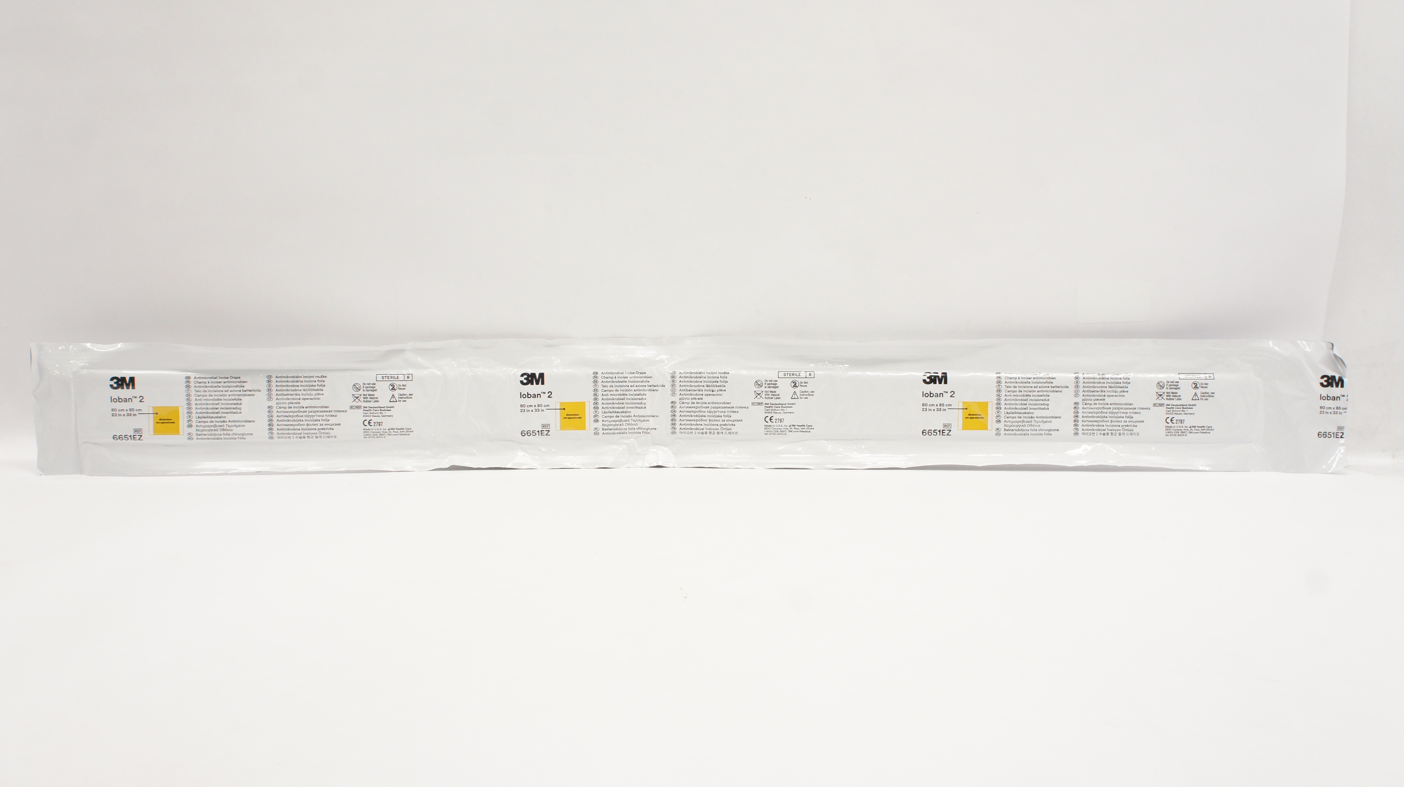 3M 6651EZ Loban 2 Antimicrobial Incise Drape 23inch x 33inch