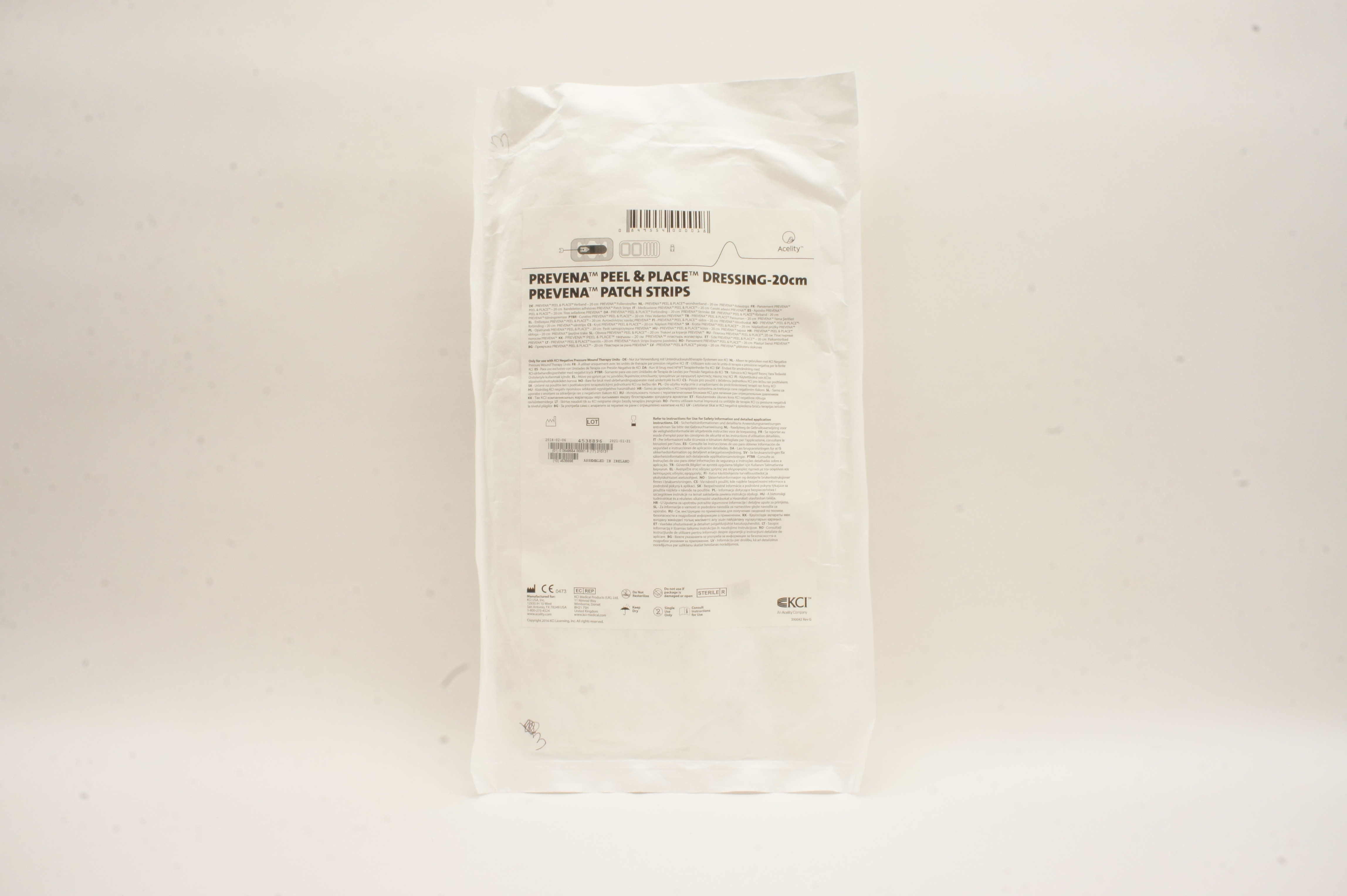 KCI PRE1001US Prevena Incision Management System Peel & Place Dressing (x)