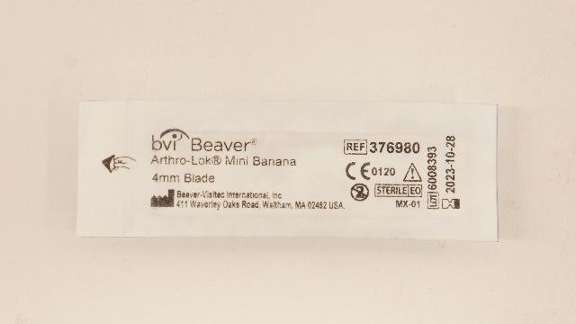 Bvi Beaver 376980 Arthro-Lok Mini Banana 4mm Blade