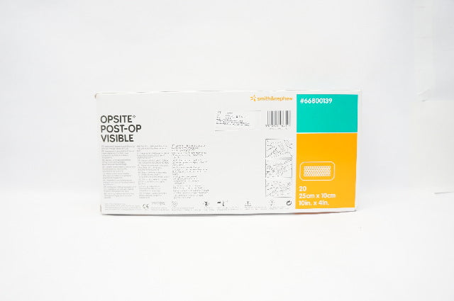 Smith&Nephew 66800139 OPSITE Post-Op Visible 10inch x 4inch (x) - Box of 20