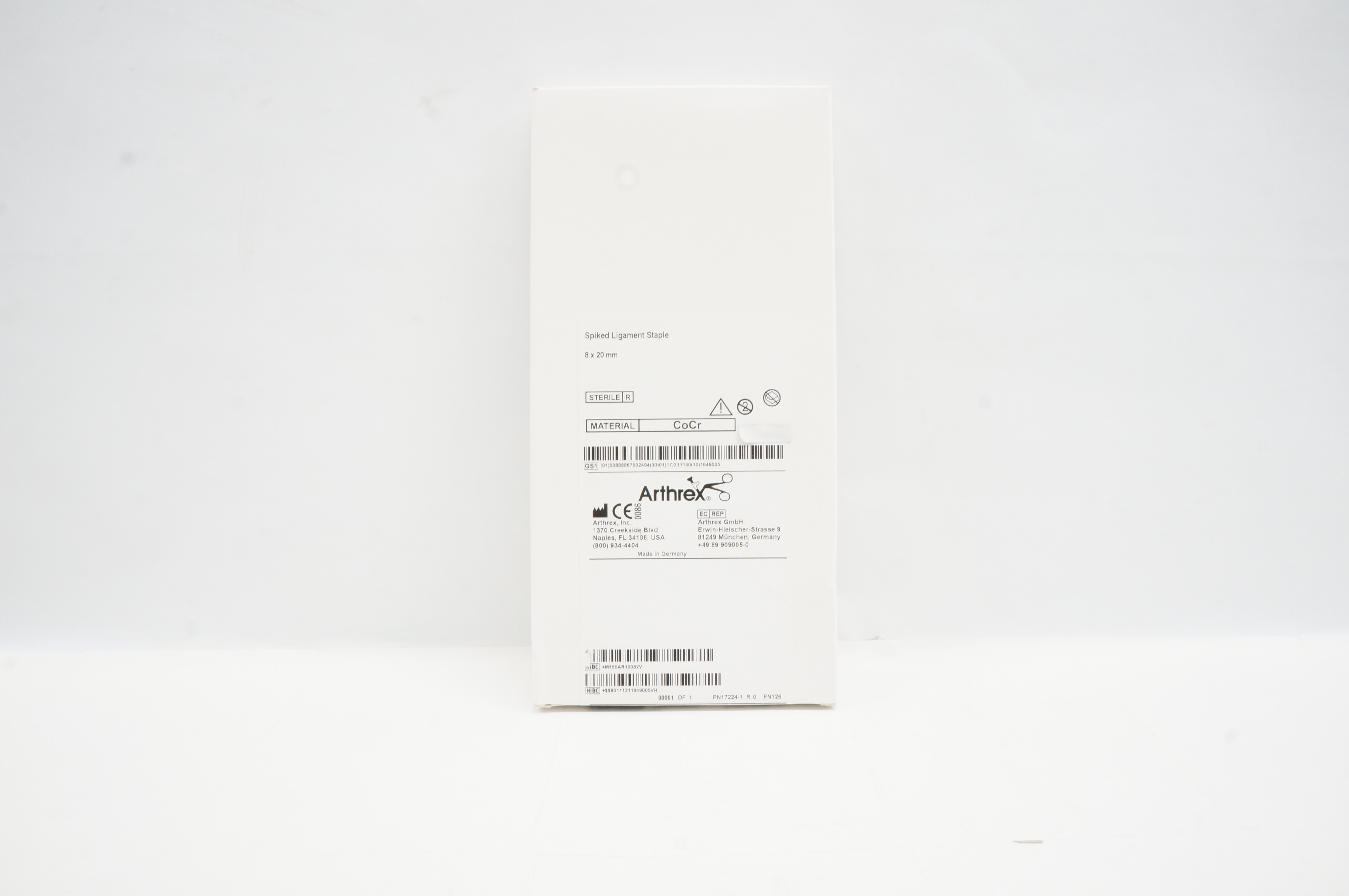 Arthrex AR-1008 Spiked Ligament Staple 8 x 20mm (x)