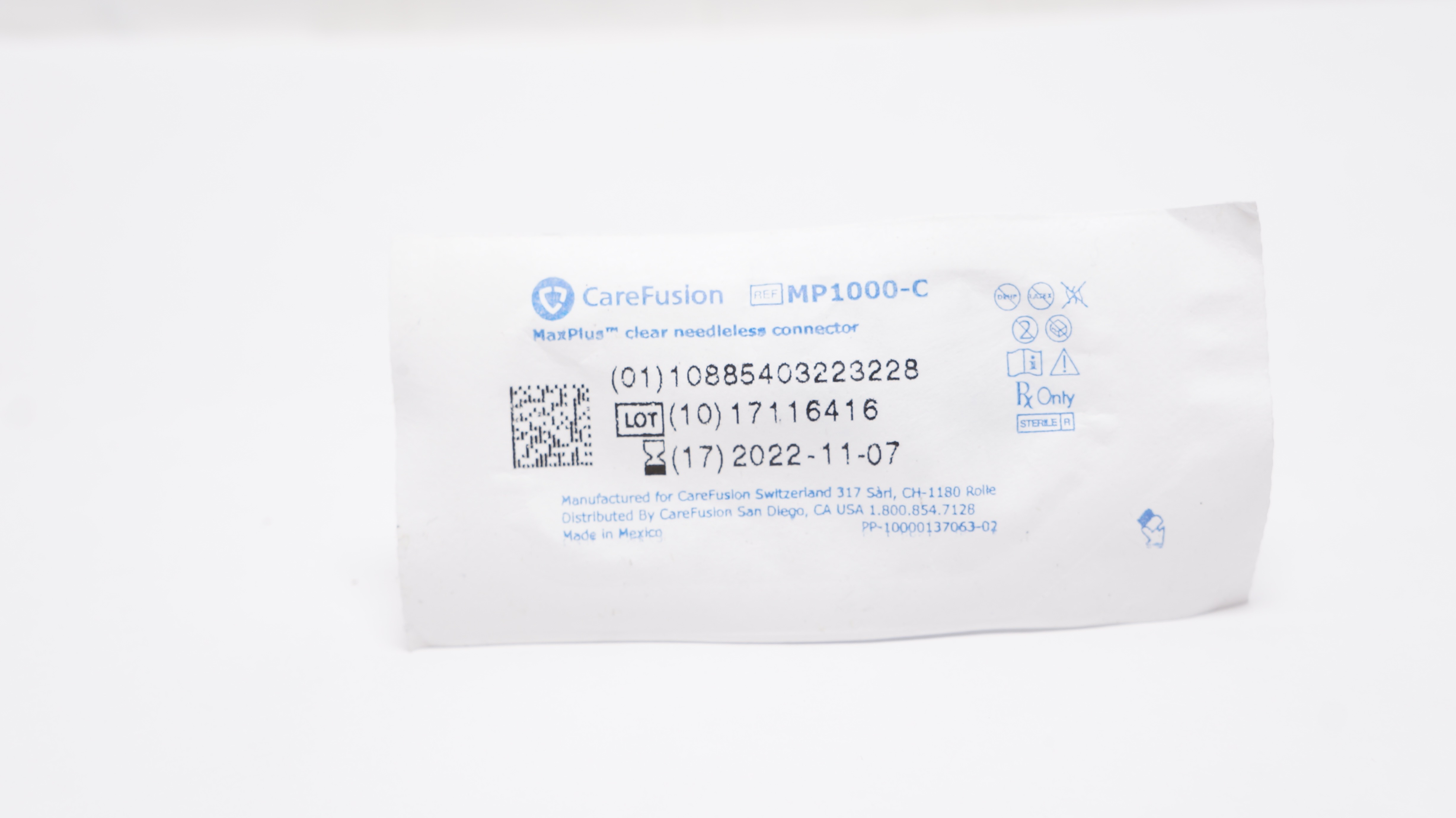 CareFusion MP1000-C MaxPlus Clear Ndleless Connector (x)