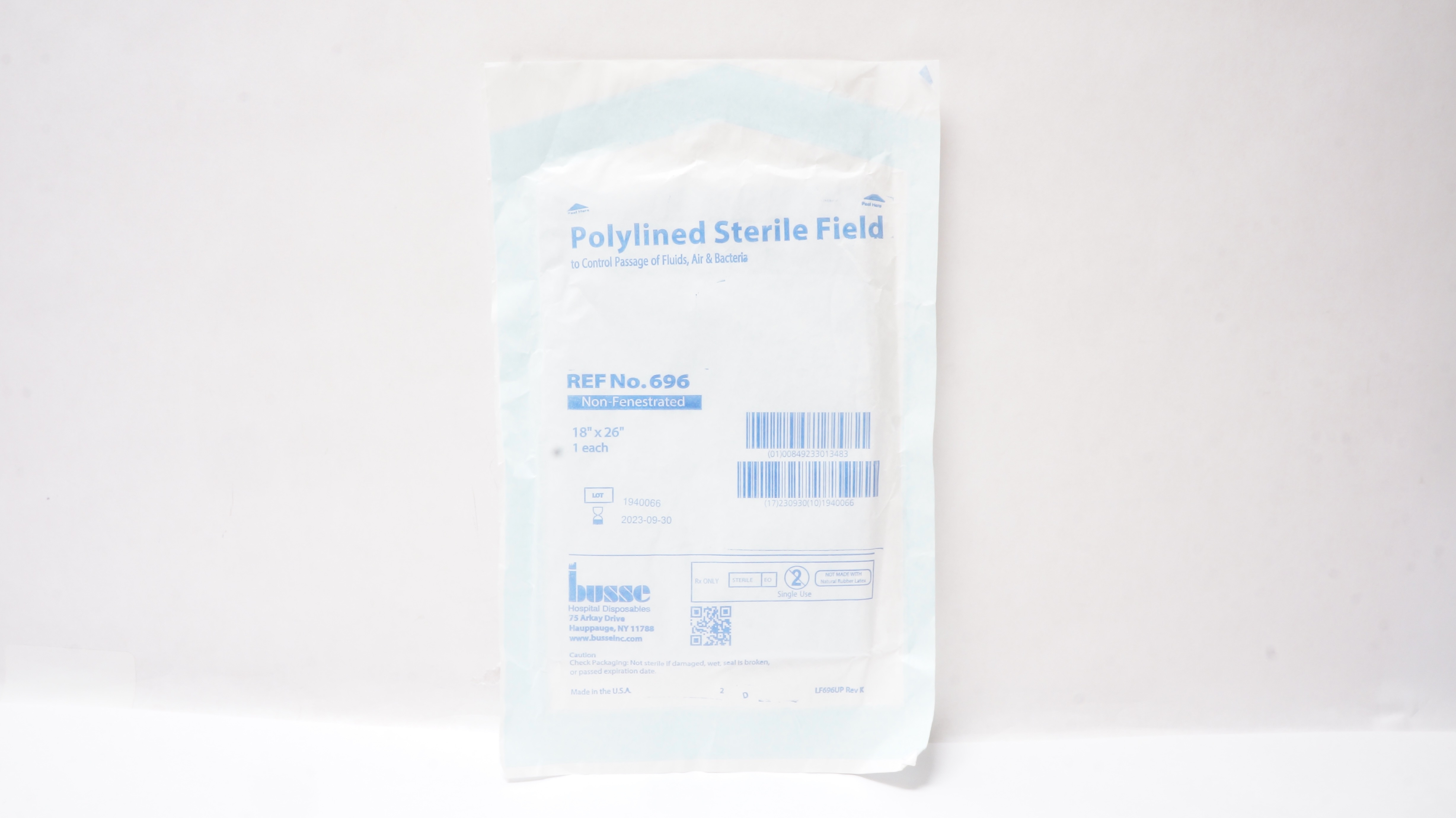 Busse 696 Polylined Sterile Field 18inch x 26inch