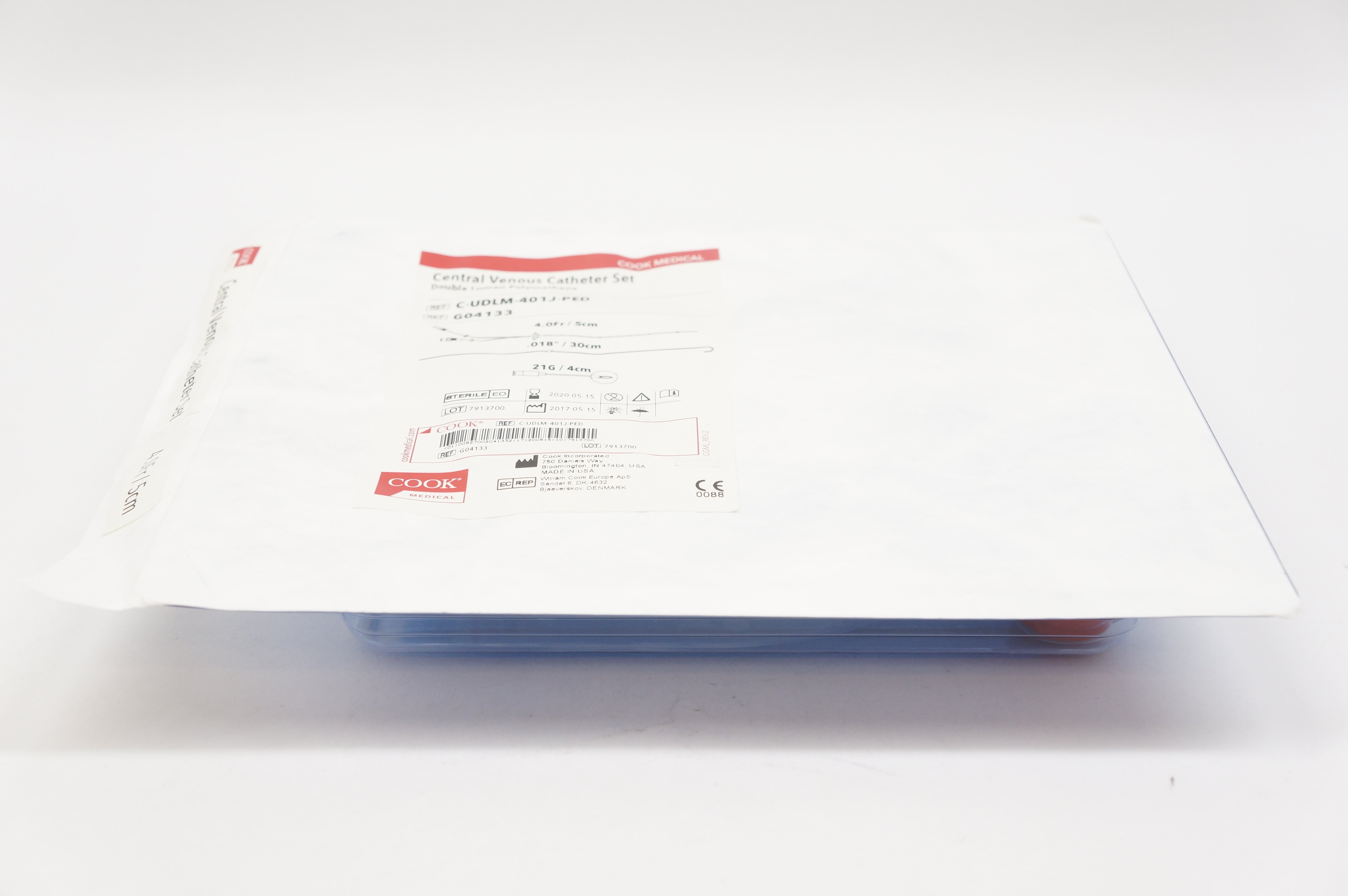Cook Medical G04133 Central Venous Cath. Set 4.0Fr. (x)
