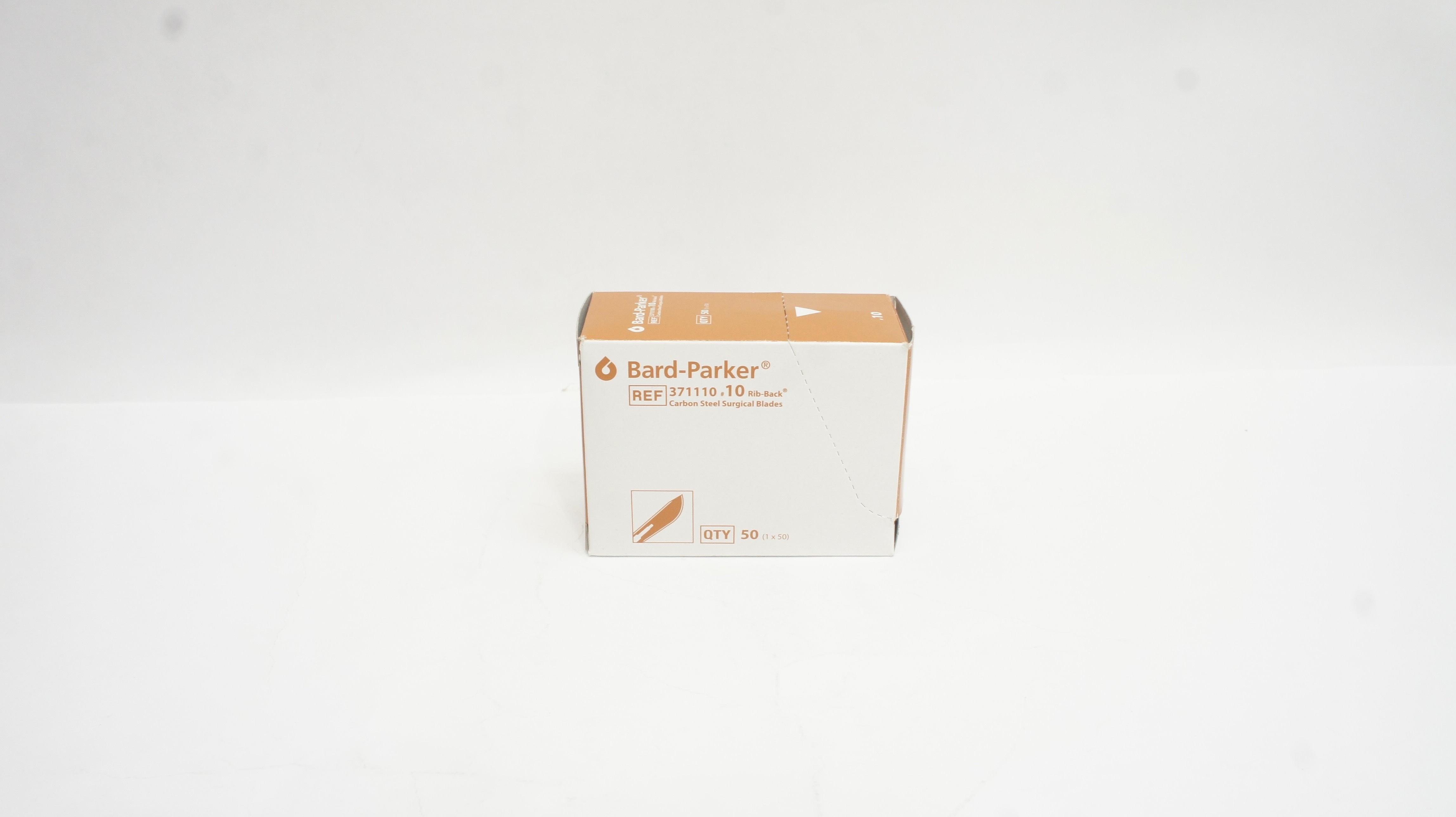 Bard-Parker 371110 Aspen Surgical Rib-Back Surgical Blades #10 - Box of 30