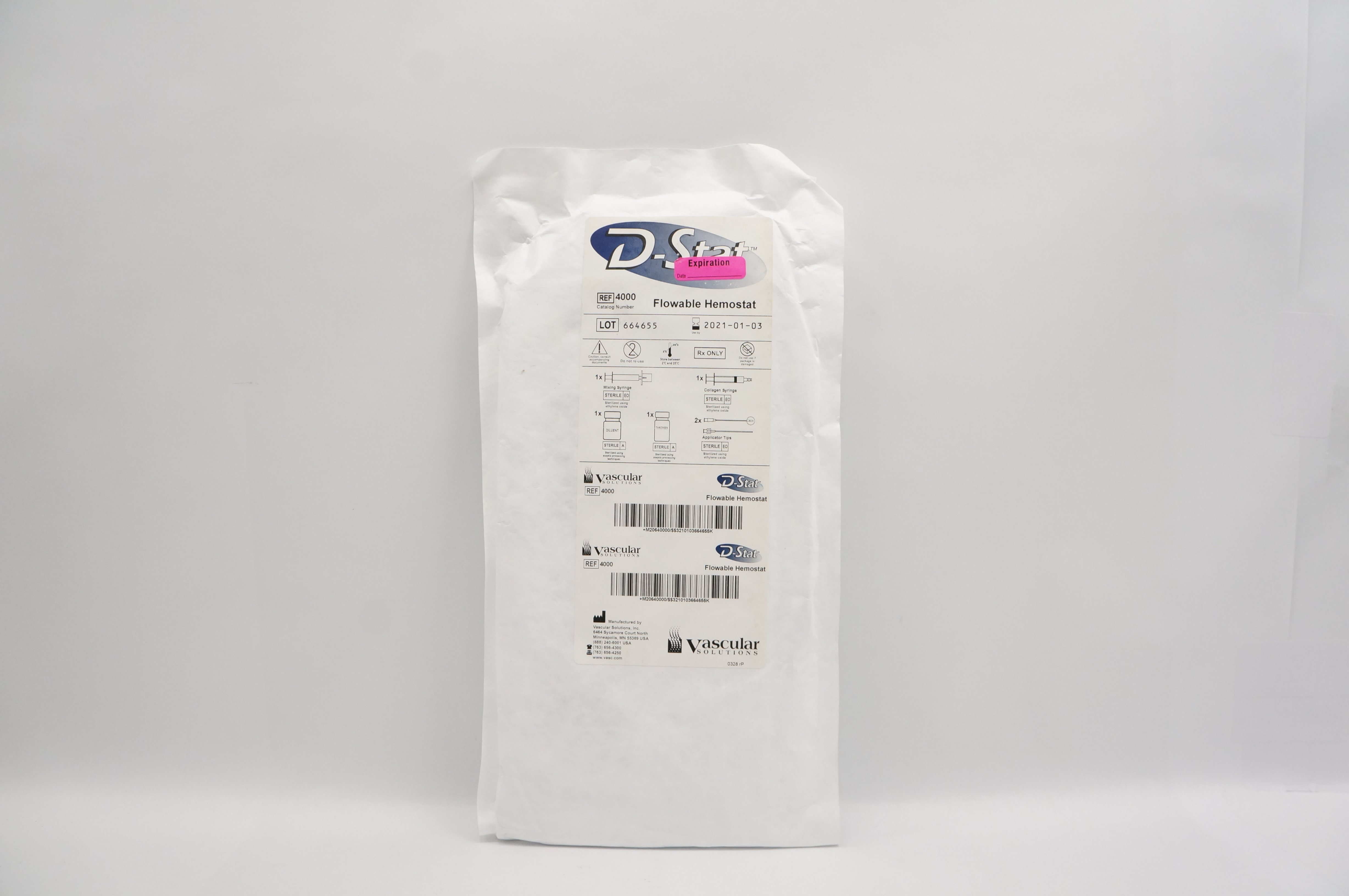 Vascular Solutions 4000 D-Stat Flowable Hemostat (x)