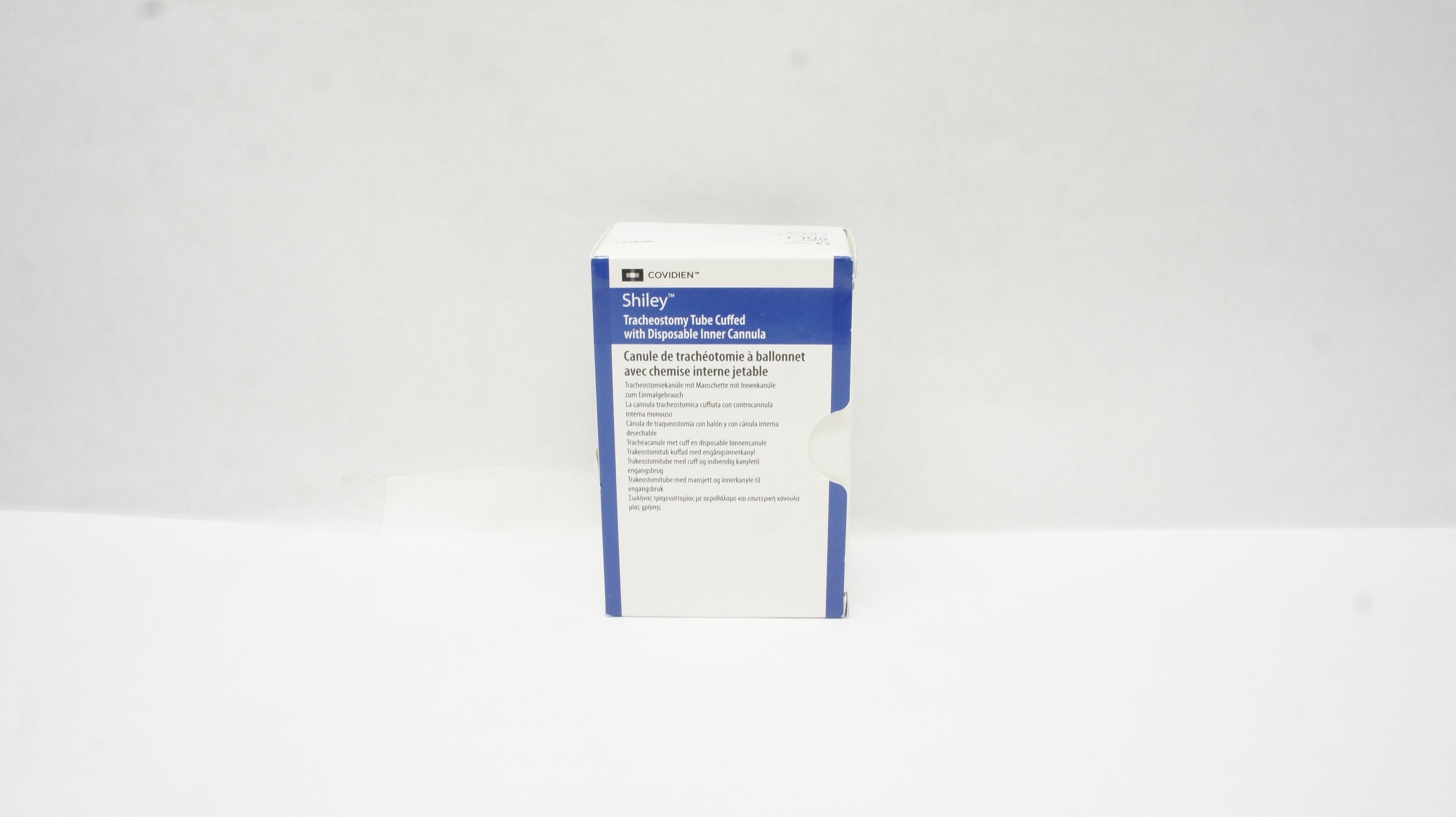 Covidien 8DCT Shiley Tracheostomy Tube Cuffed 7.6mm x 12.2mm x 27.0mm x 79mm