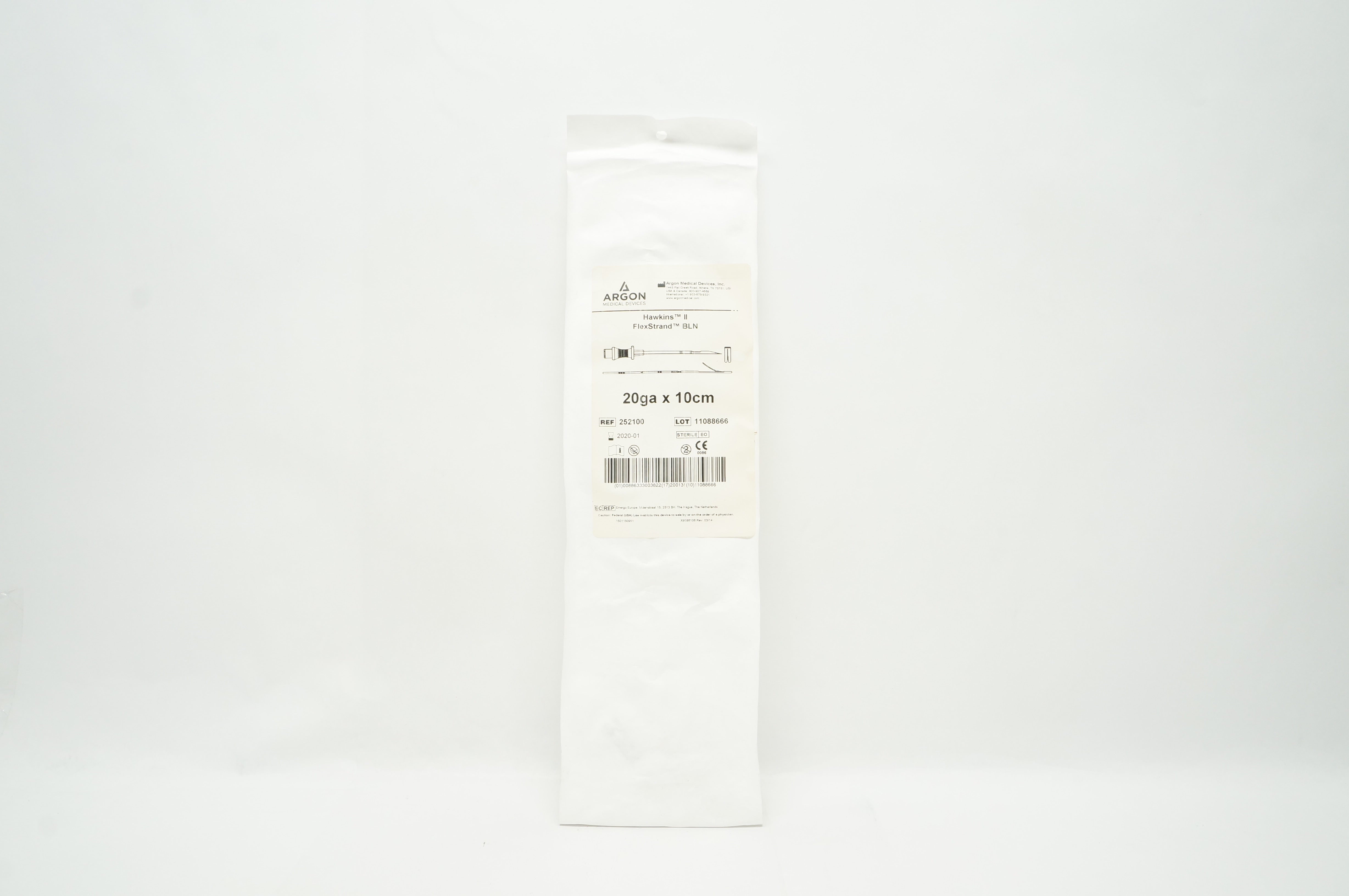 Argon 252100 Hawkins II FlexStrand BLN 20Ga x 10cm (x)