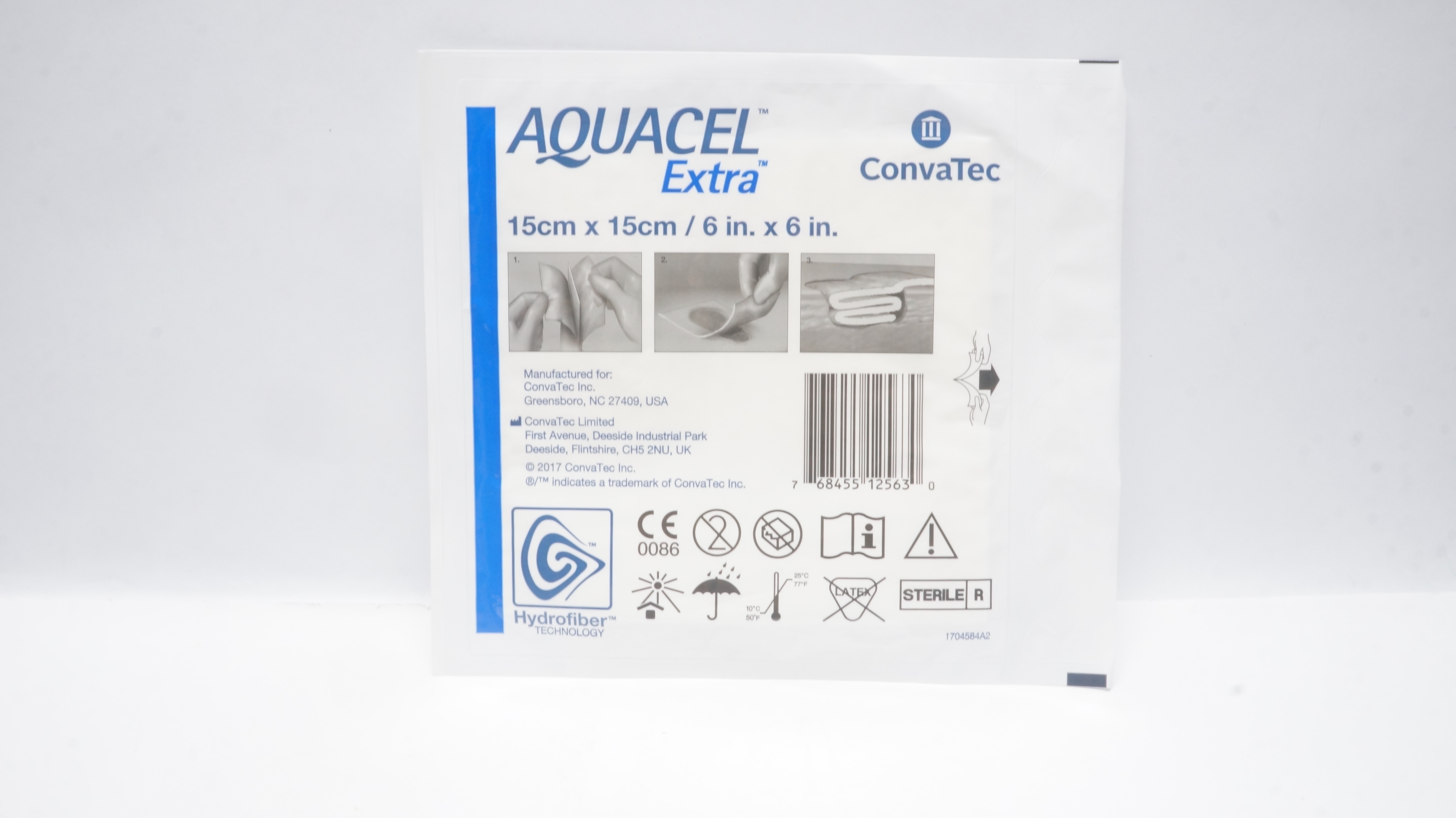 ConvaTec Aquacel Extra Hydrofiber Dressing 6In x 6In (x)