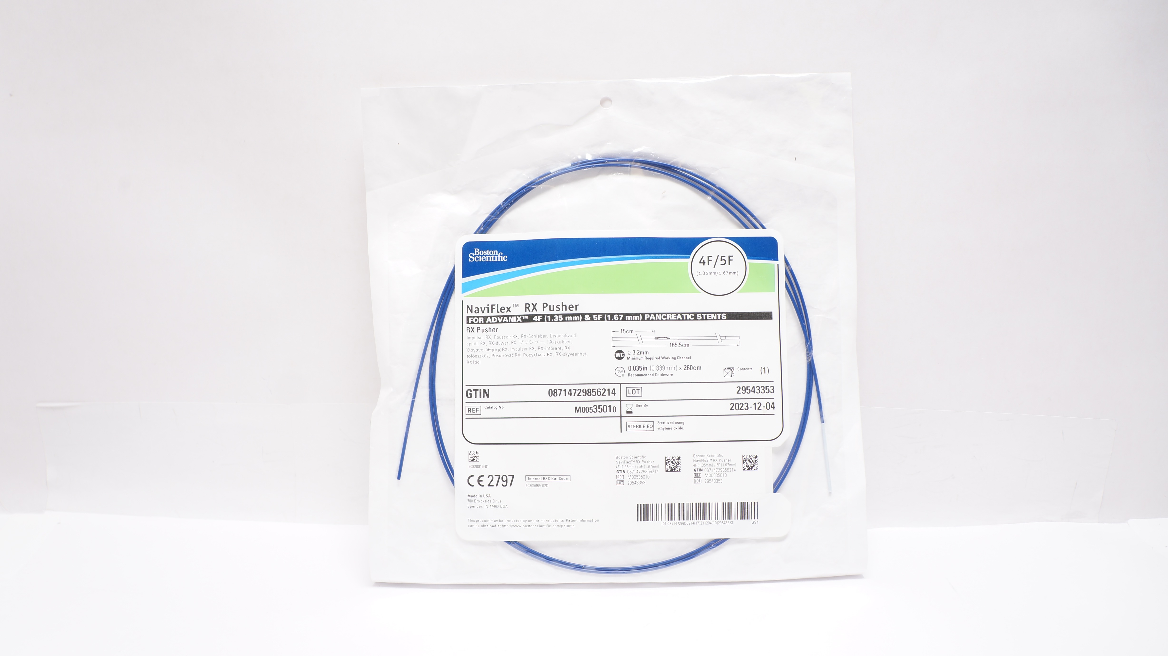 Boston Scientific M00535010 NaviFlex RX Pusher 4F/5F (x)