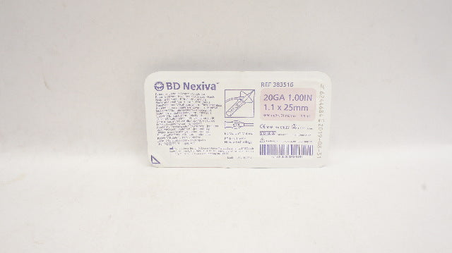 BD 383516 Nexiva Clodsed IV Cath. System - Single Port 20GA x 1.00inch (x)