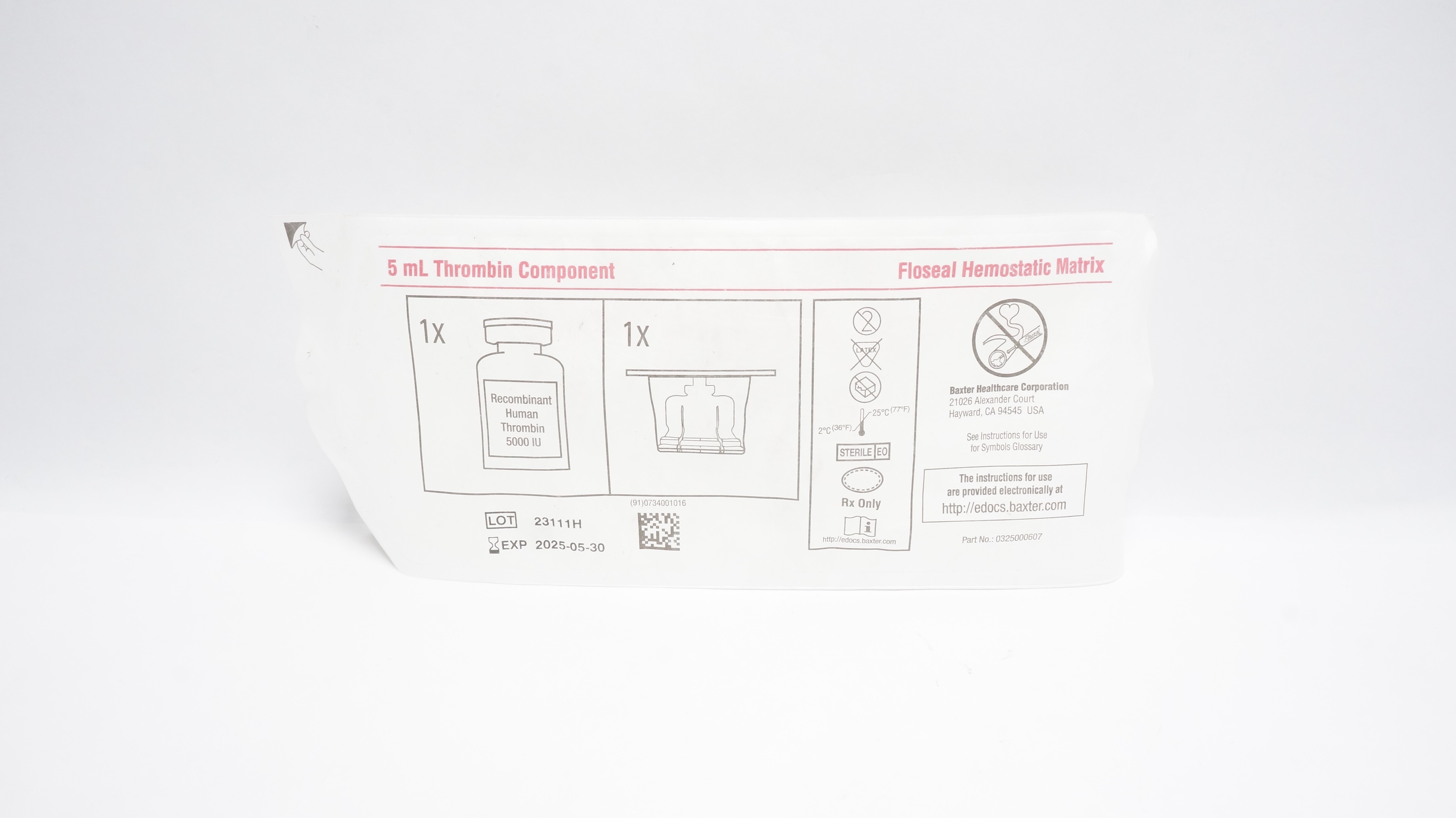 Baxter FLoseal Hemostatic Matrix 5mL (x)