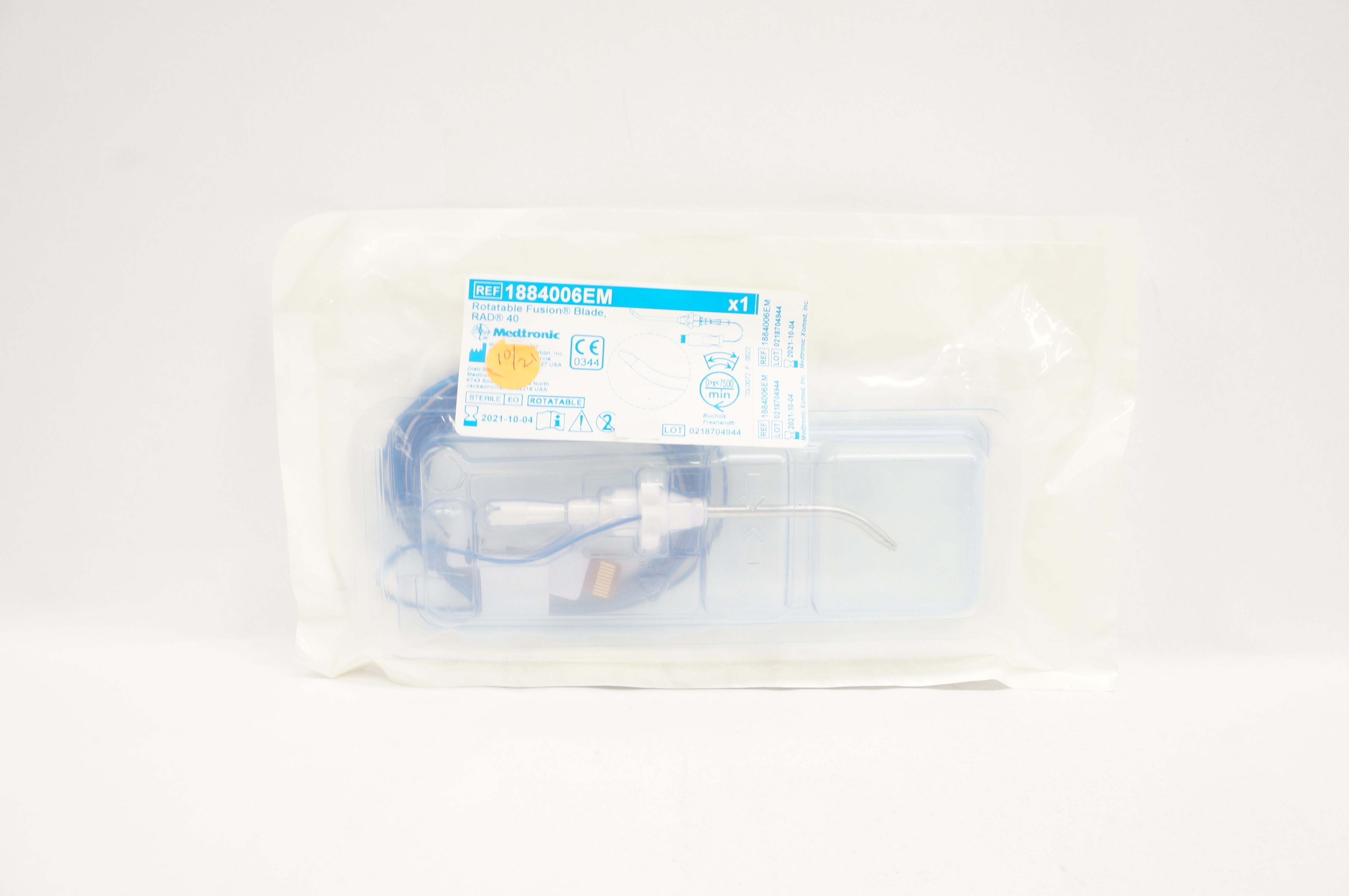 Medtronic 1884006EM Rotatable Fusion Blade RAD 40, 0>x<7500/min (x)