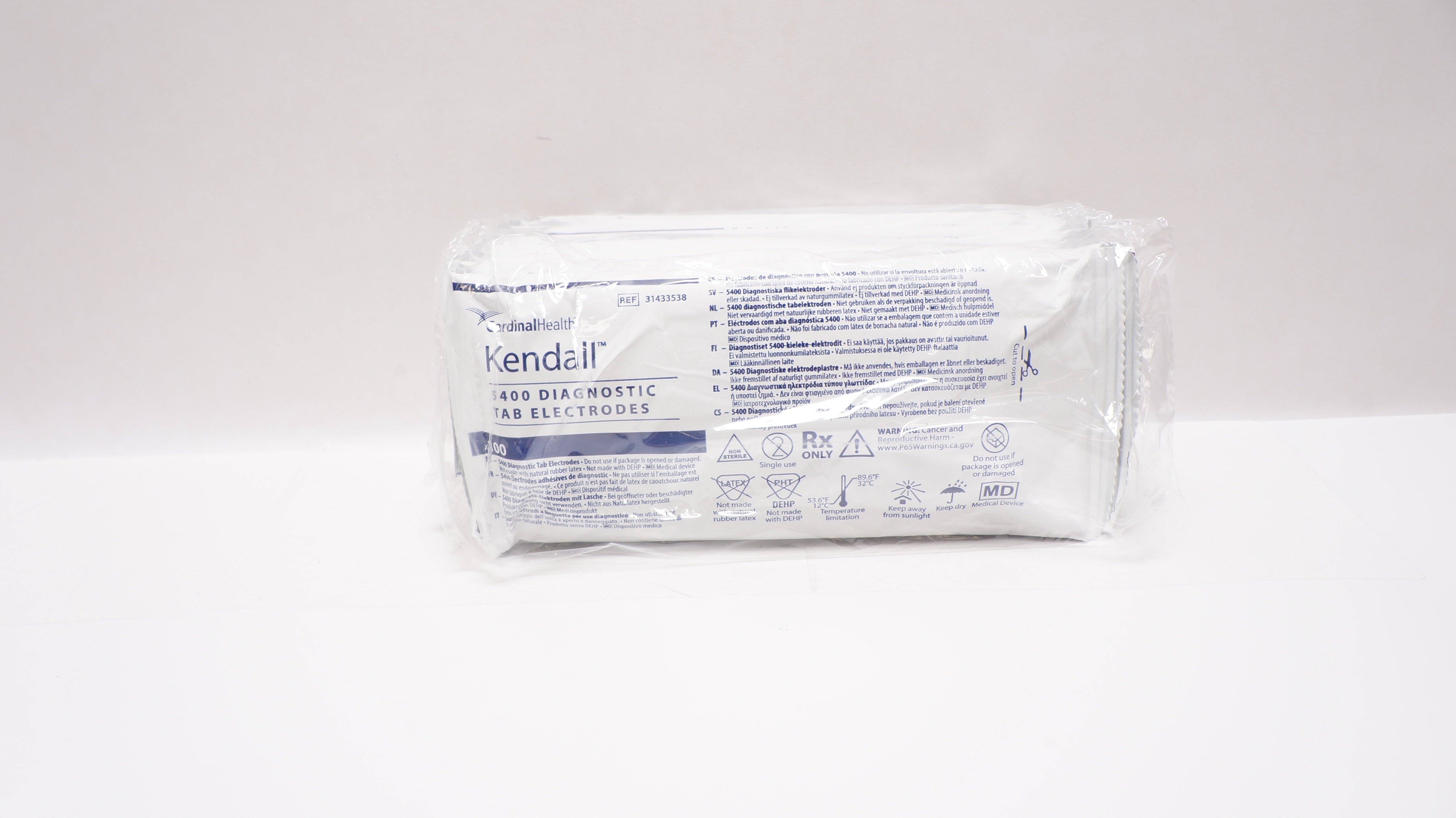 Cardinal Health 31433538 Kendall 5400 Diagnostic TAB Electrodes (x)- Box of 1000