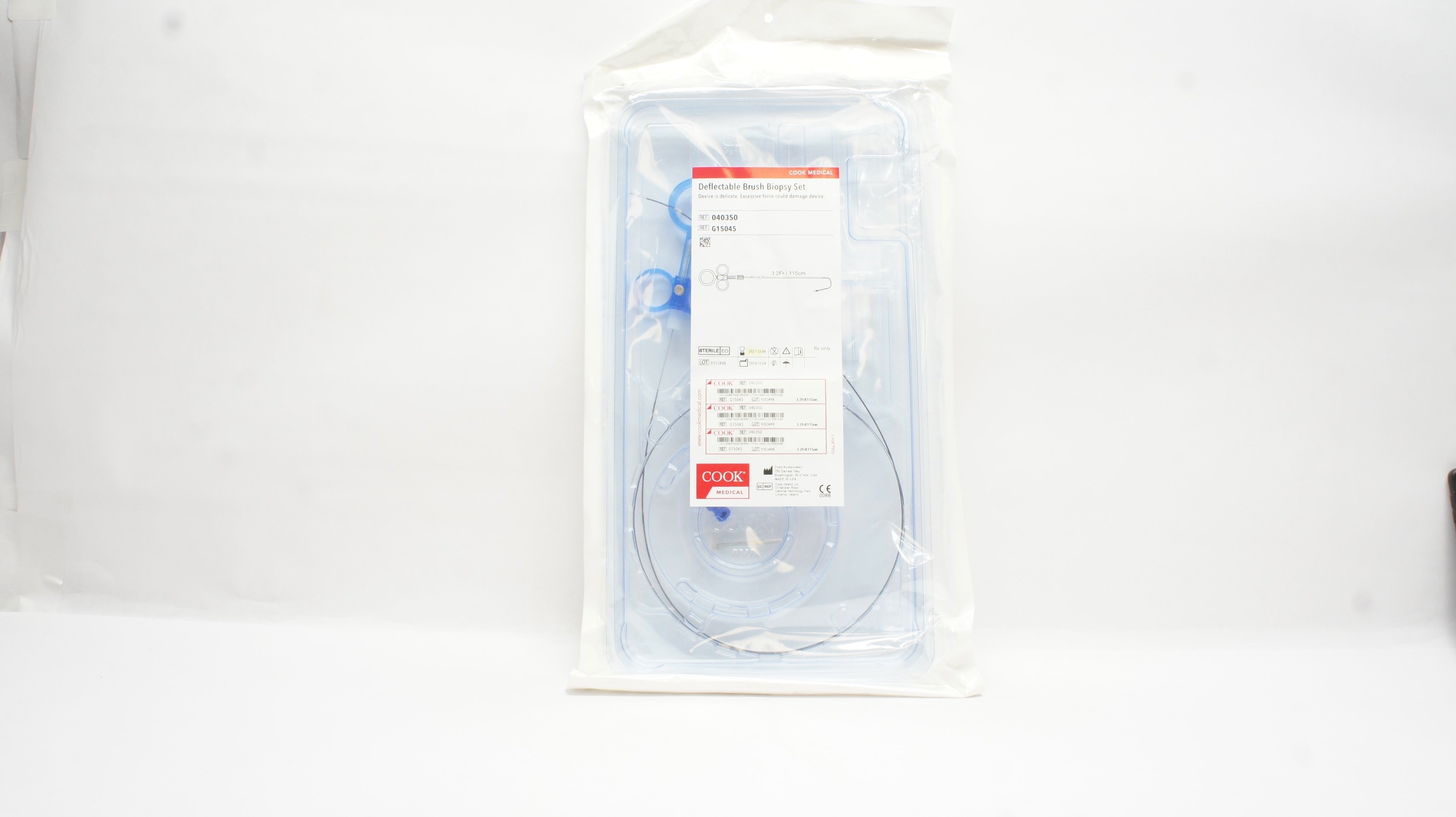 Cook Medical G15045 Deflectable Brush Biopsy Set 3.2Fr x 115cm (x)