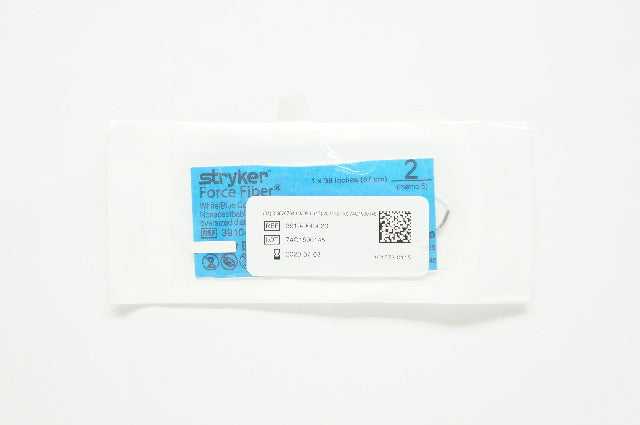 Stryker 3910-900-020 2 Force Fiber White/Blue Coated, 38inch (x)