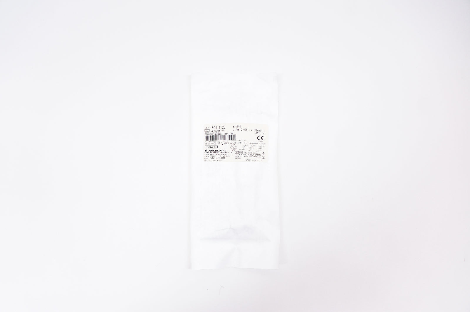 MicroAire 1604-1128 K-Wire 0.7mm x 102mm