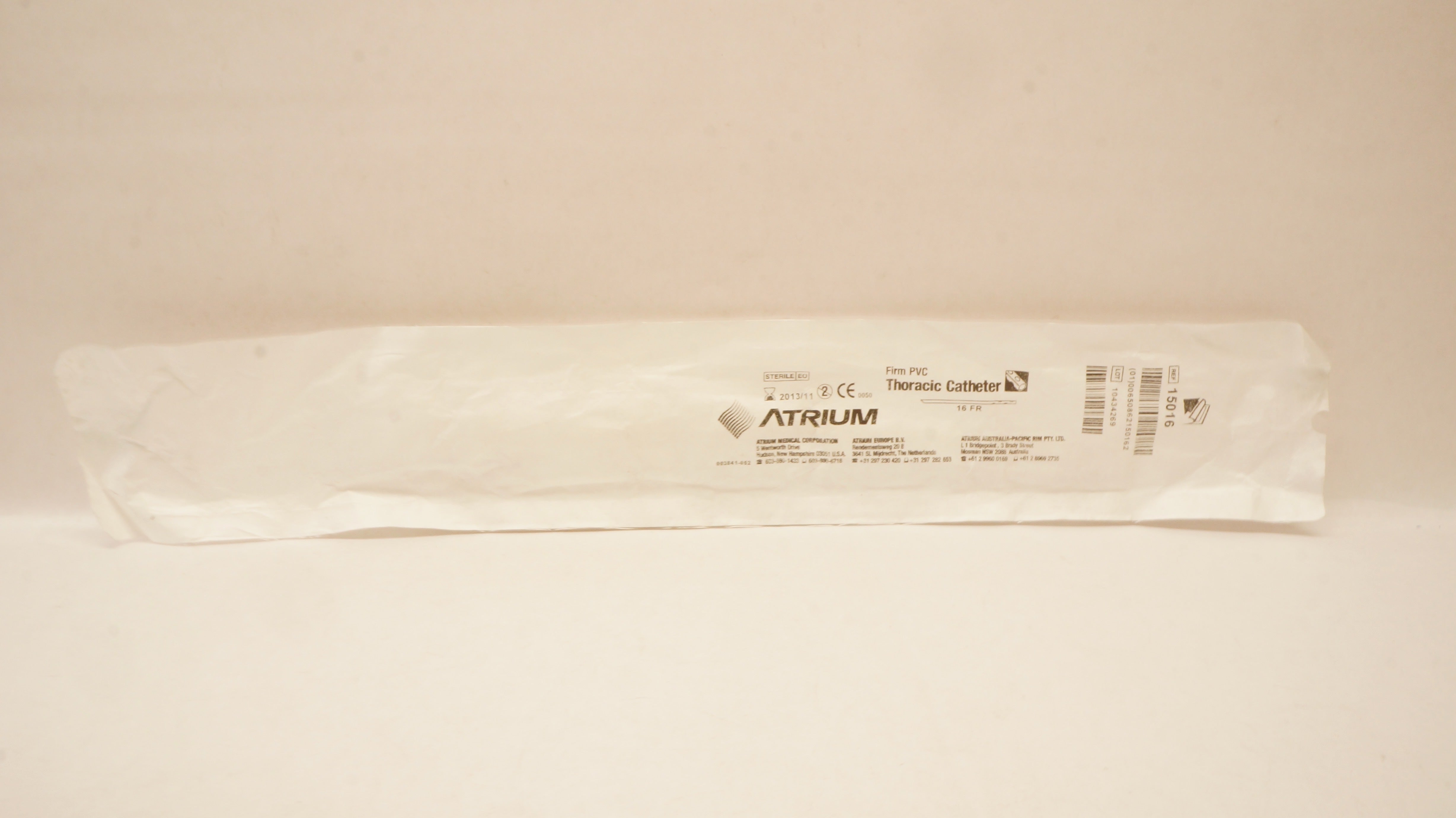 Atrium 15016 Firm PVC Thoracic Cath. 16 Fr. (x)