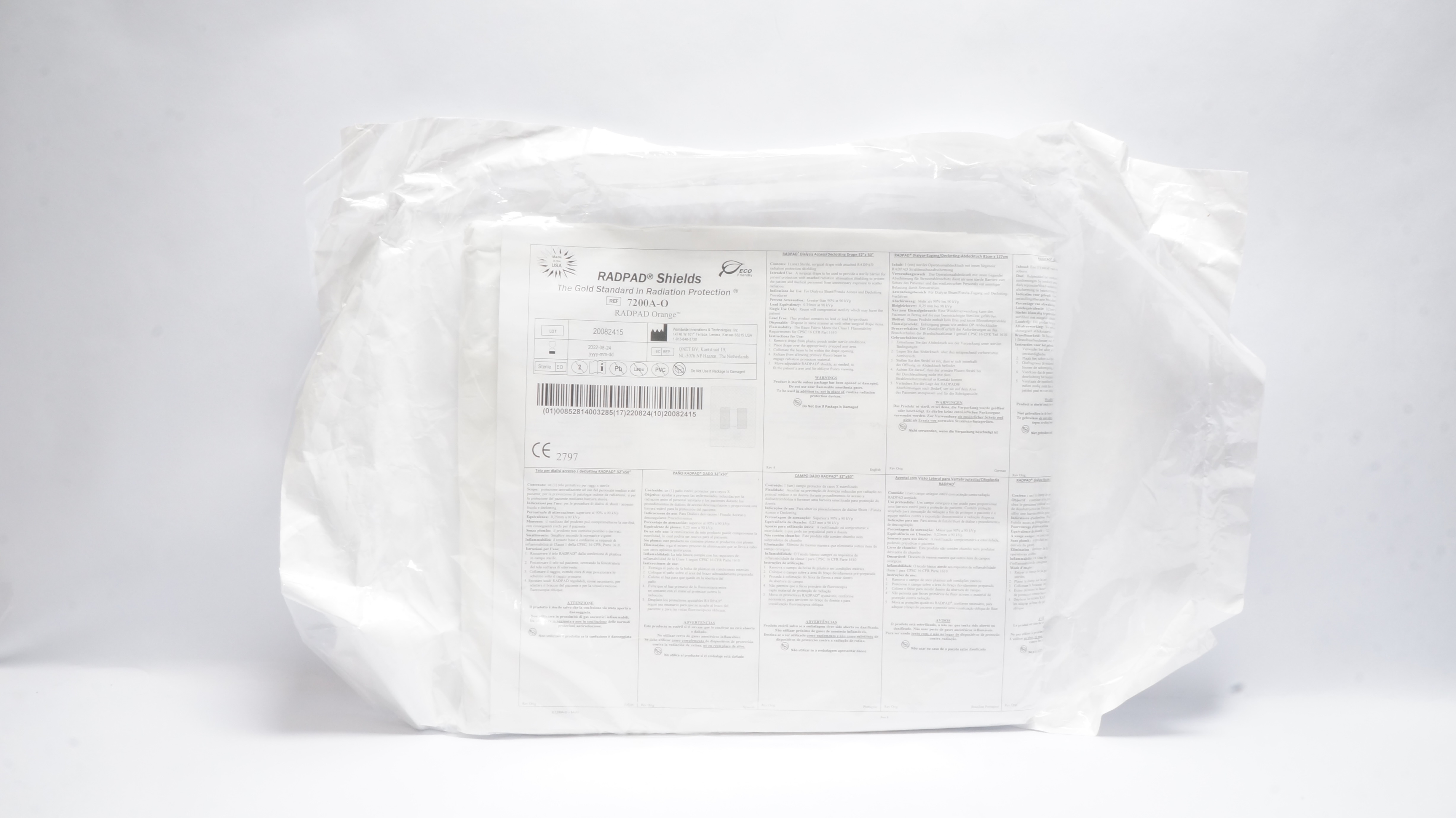 RadPad Shields 7200A-O The Gold Standard in Radiation Protection  (x)