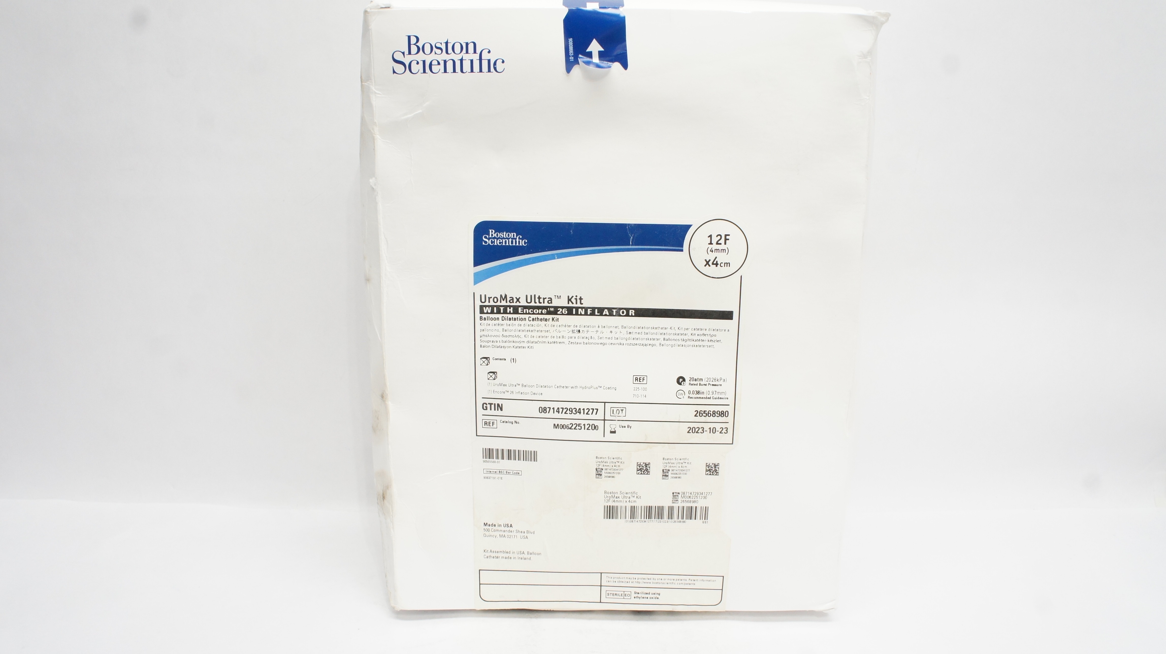 Boston Scientific 225120 UroMax Ultra Balloon Dilatation Cath. Kit 12F x 4cm (x)