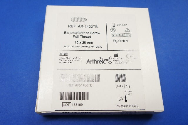 Arthrex AR-1400TB Bio-Interference Screw Full Thread 10 x 28mm (x)