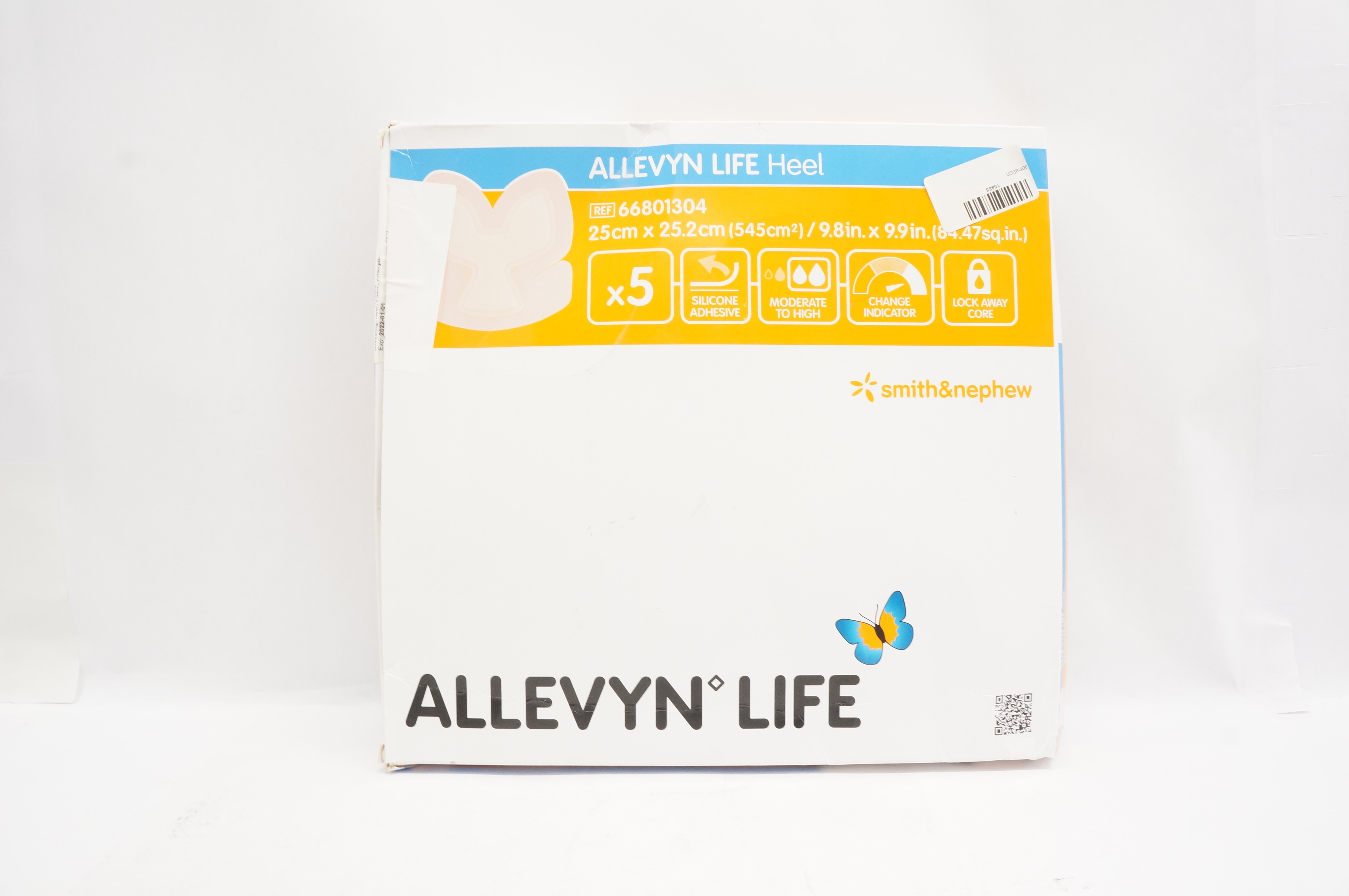 Smith&Nephew 66801304 Allevyn Life Heel Dressing 9.8 x 9.9inch (x) - Box of 5
