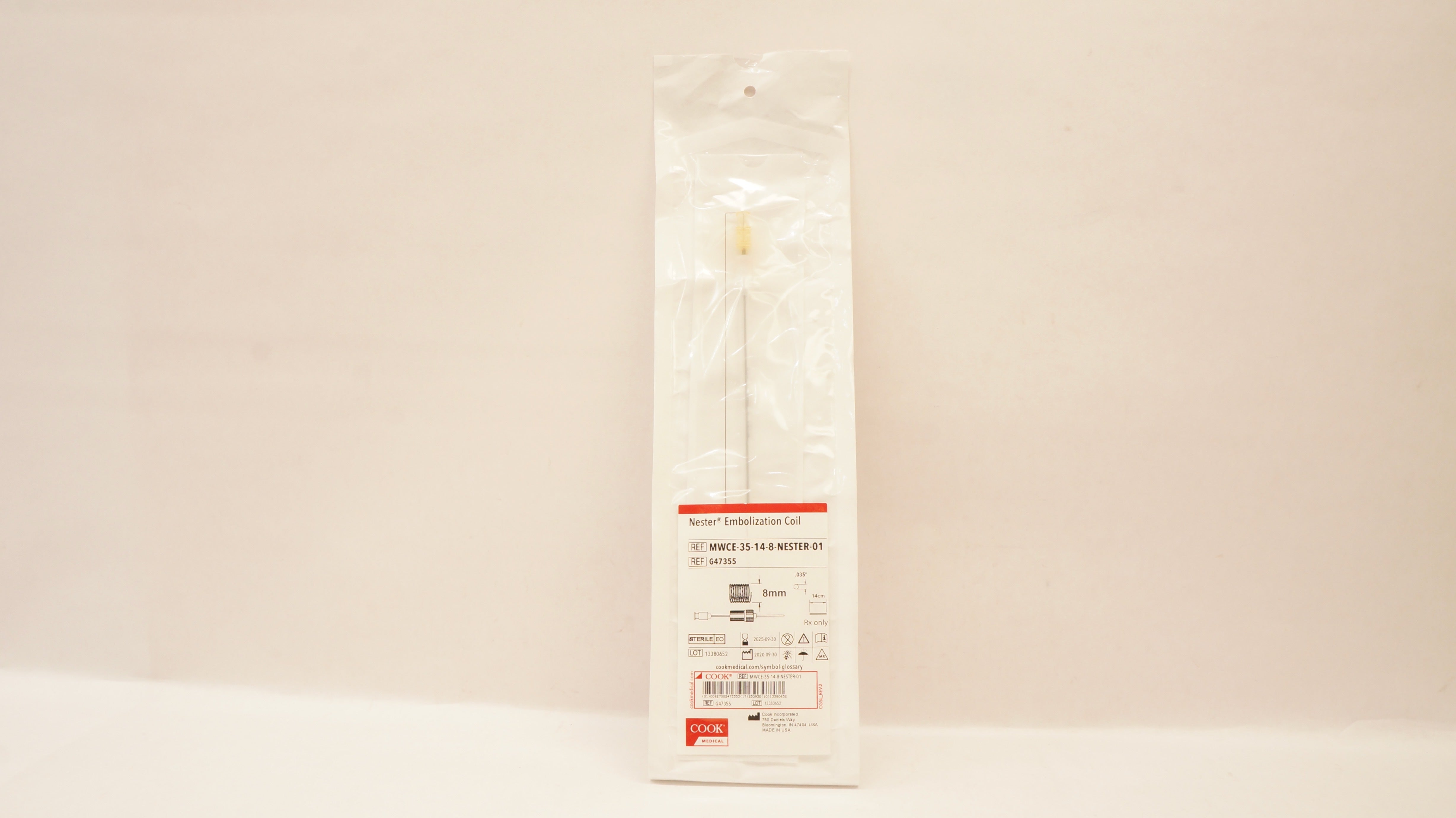 Cook Medical G47355 Nester Embolization Coil 8mm
