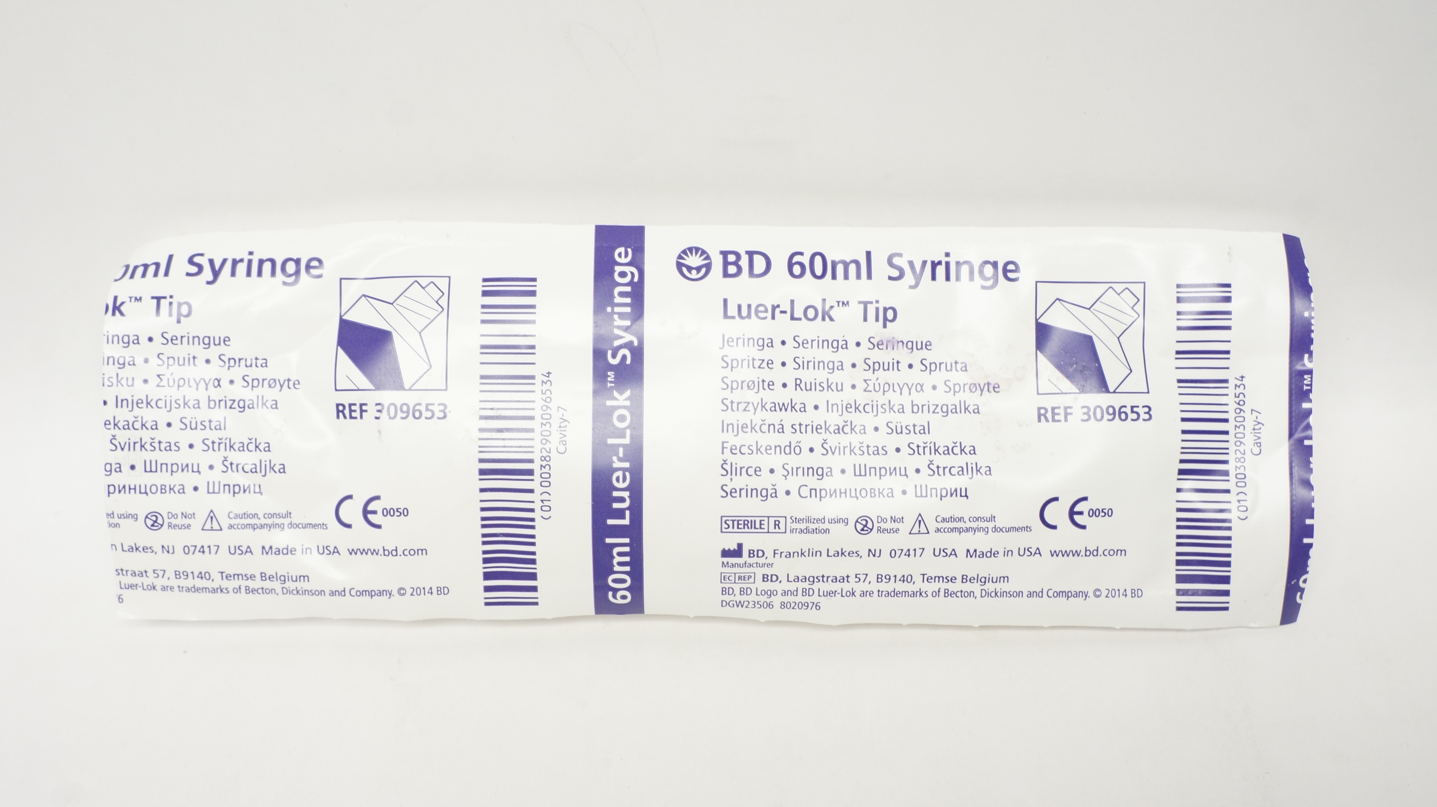 BD 309653 60ml Syringe Luer-Lok Tip