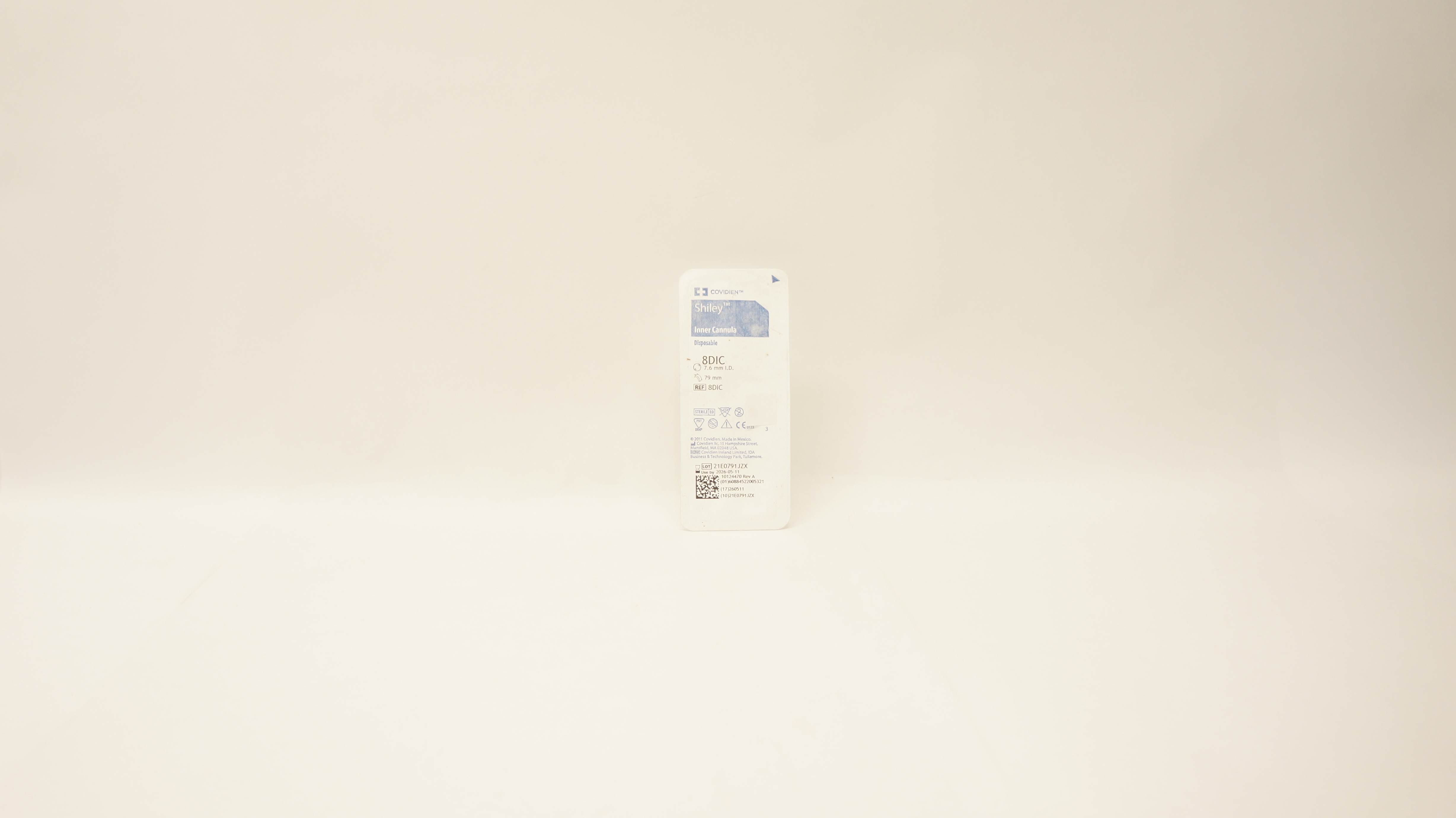 Covidien 8DIC Shiley Inner Cannula Disposable 7.6mm I.D. x 79mm