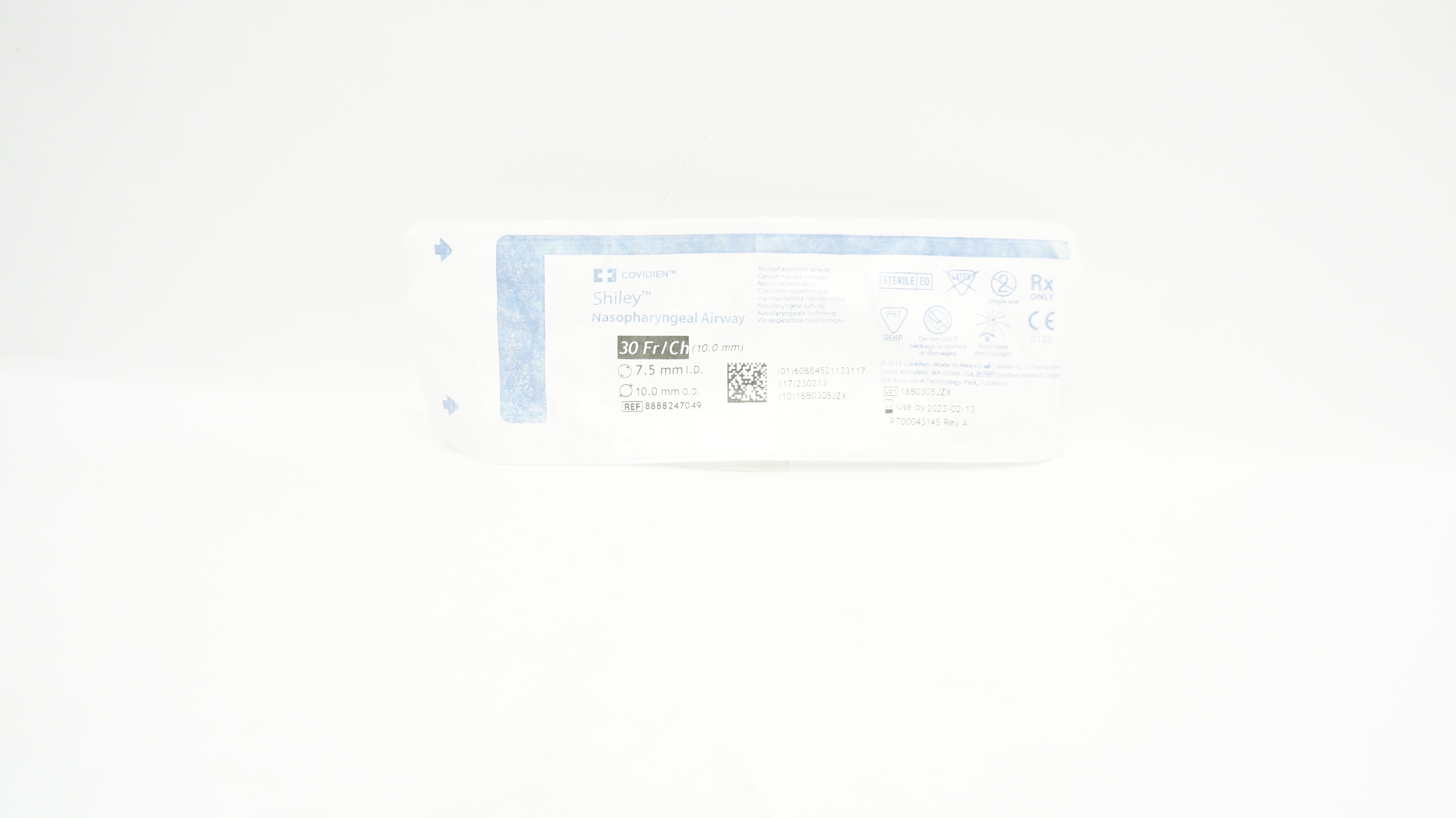 Covidien 8888247049 Shiley Nasopharyngeal Airway 30Fr/Ch 7.5 mm x 10.0 mm (x)