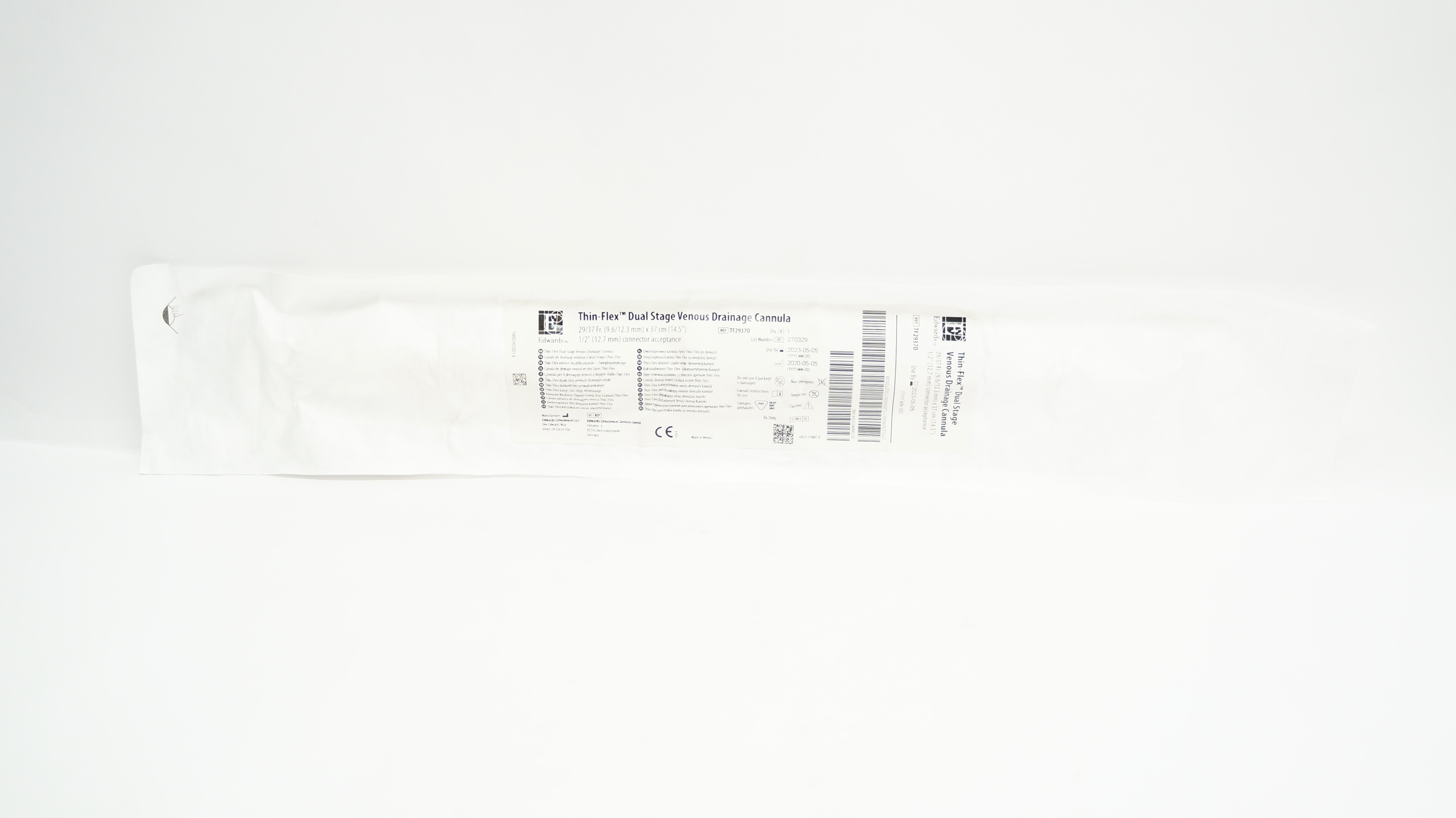 Edwards Lifesciences TF293702 Dual Stage Venous Drainage Cannula 29/37Fr (x)