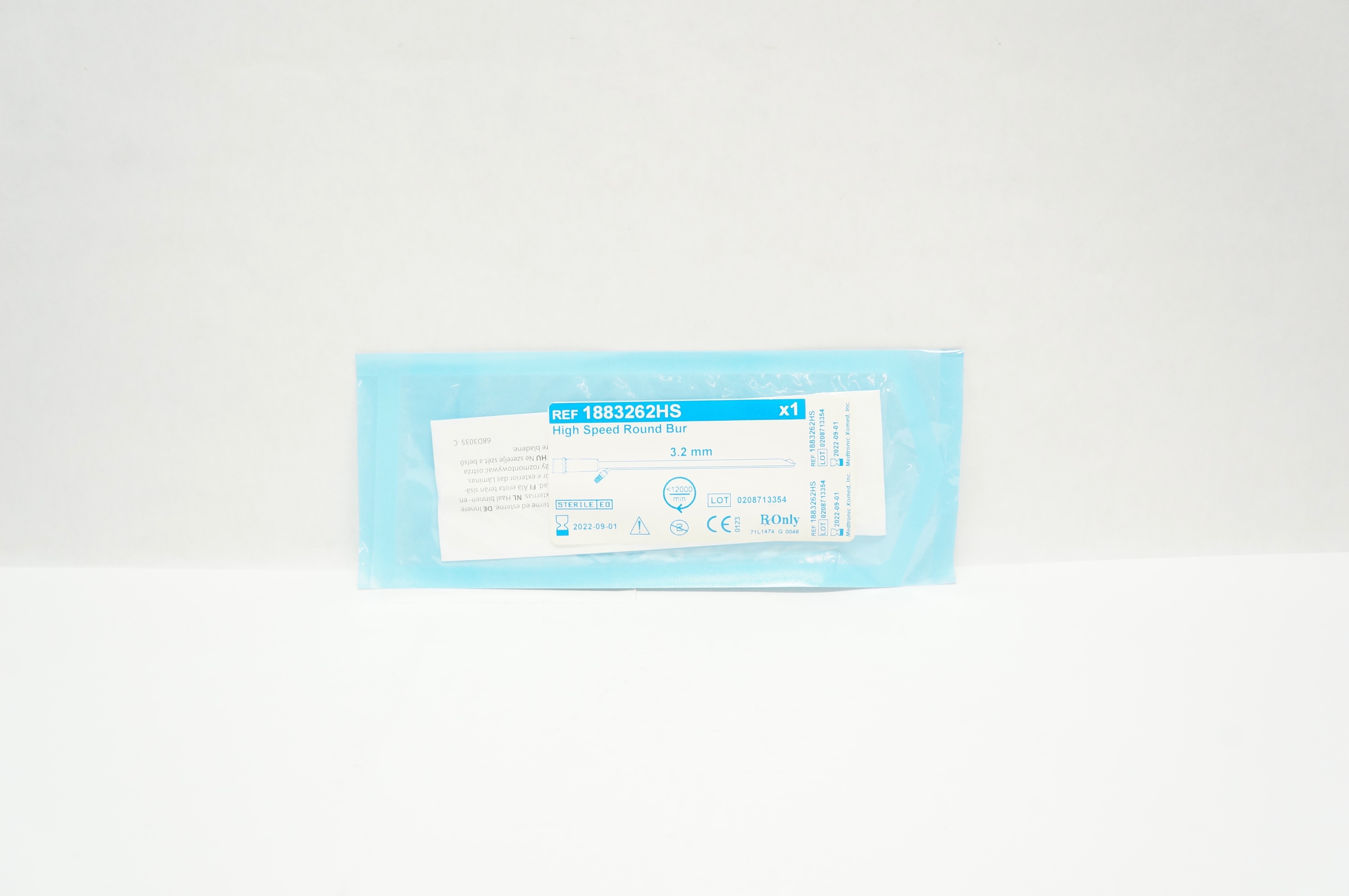 Medtronic 1883262HS High Speed Round Bur 3.2mm (x)