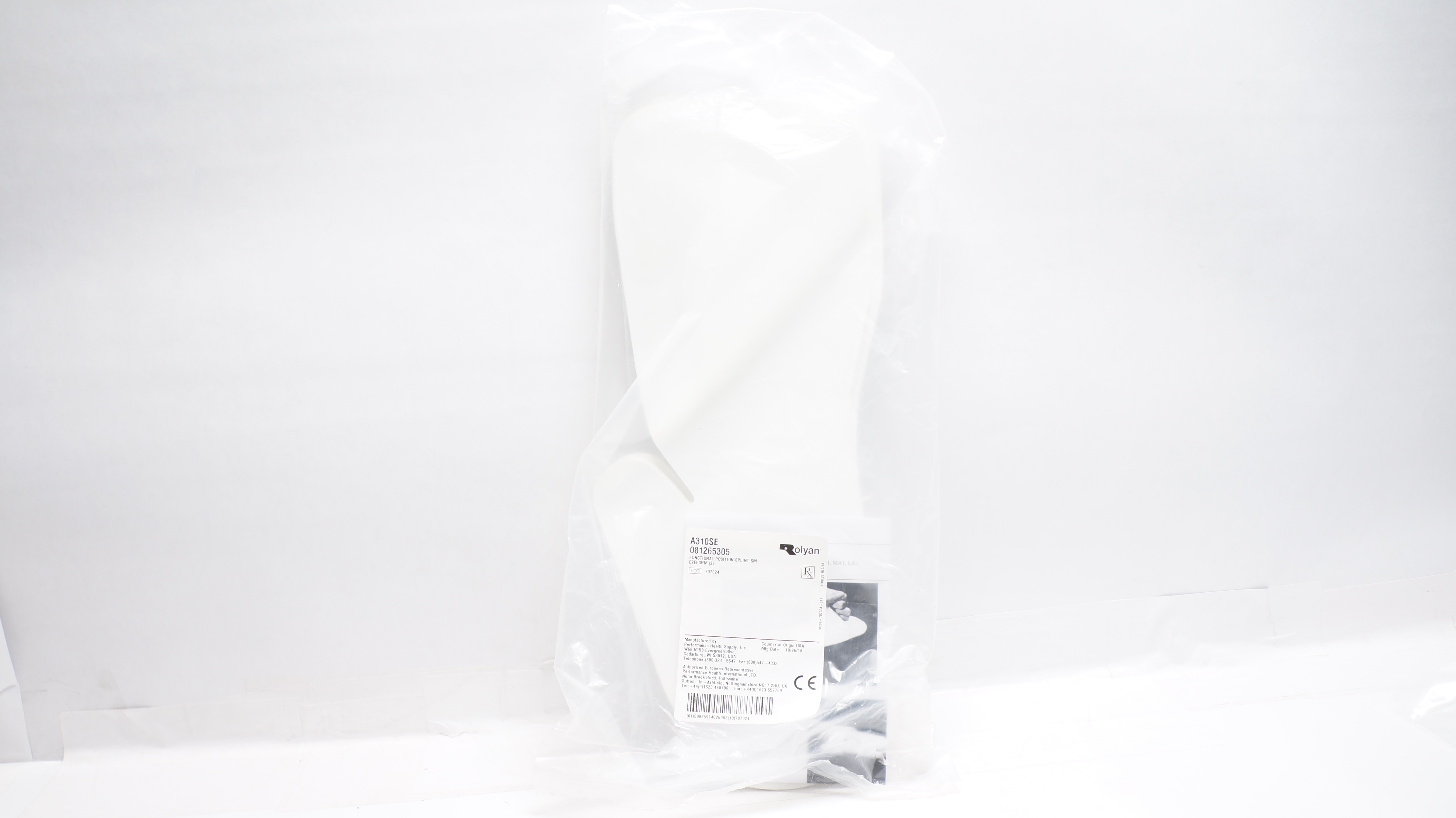 Rolyan A310SE Functional Position Splint - Ezeform - Pack of 3