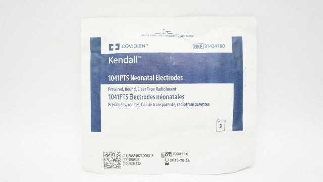Covidien 31424780 1041PTS Neonatal Electrodes Prewired Round - Pack of 3 (x)