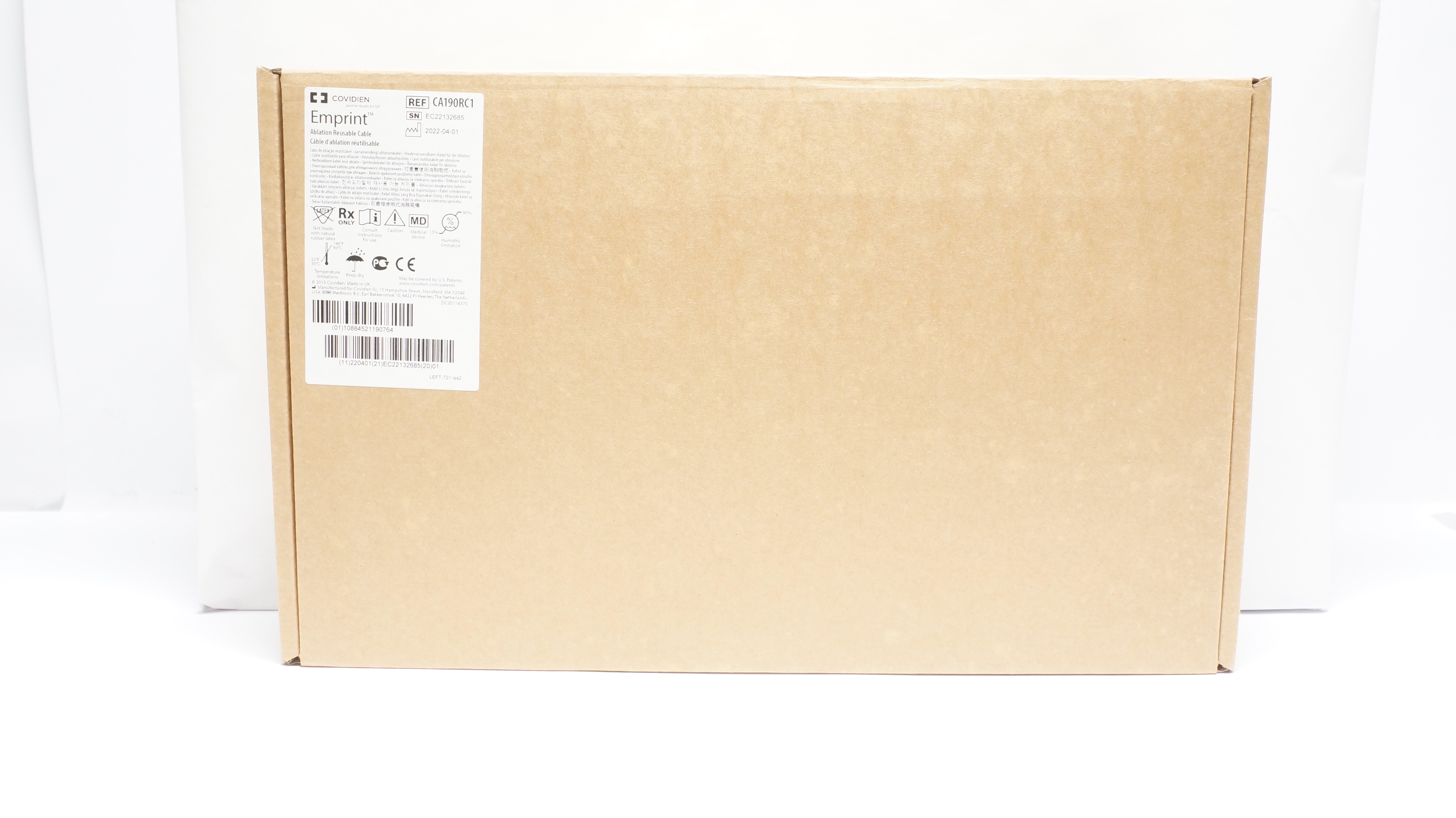 Covidien CA190RC1 Empirit Ablation Reusable Cable