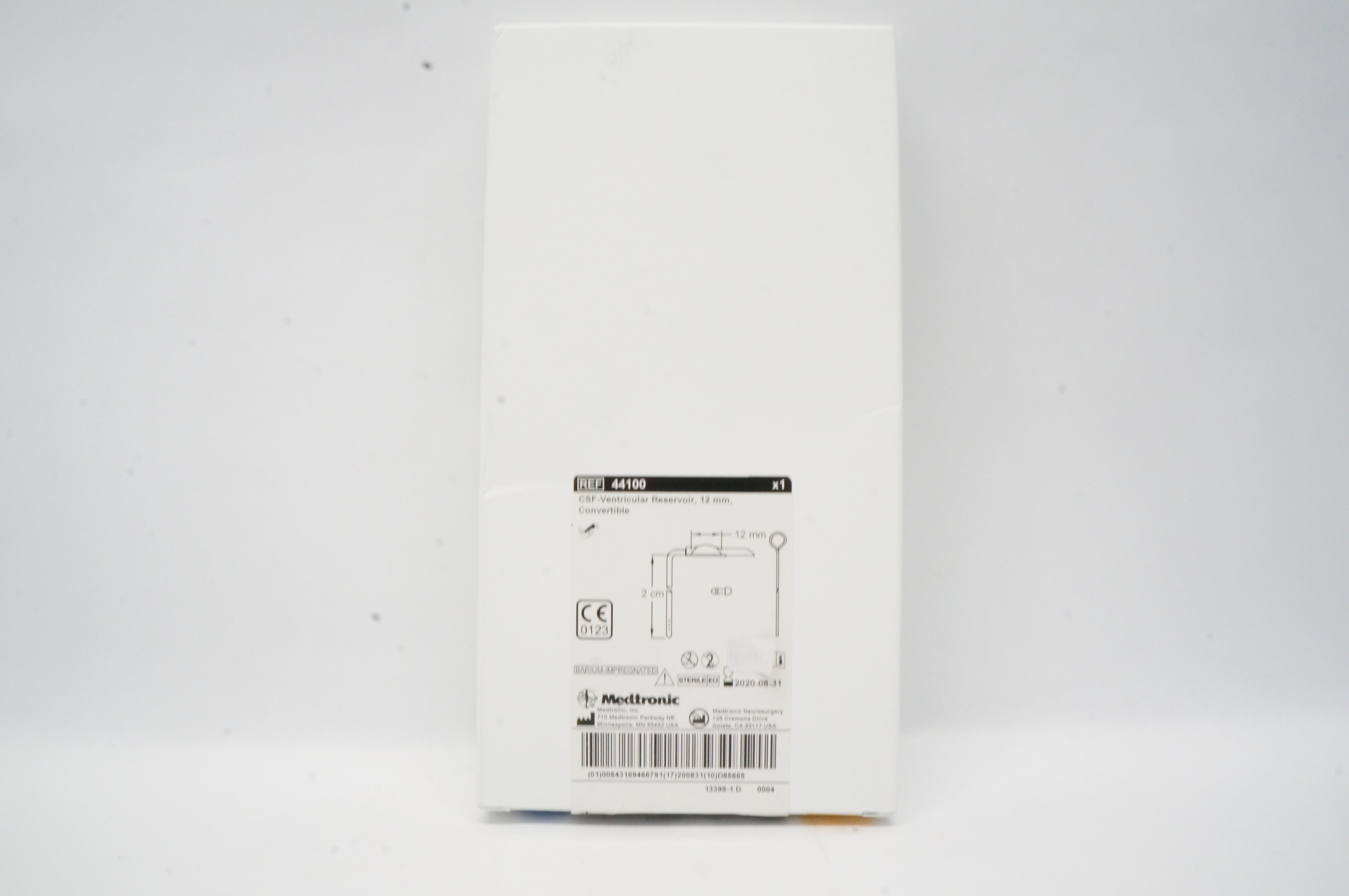 Medtronic 44100 CSF-Ventricular Reservoir, Convertible, 12mm x 2cm (x)