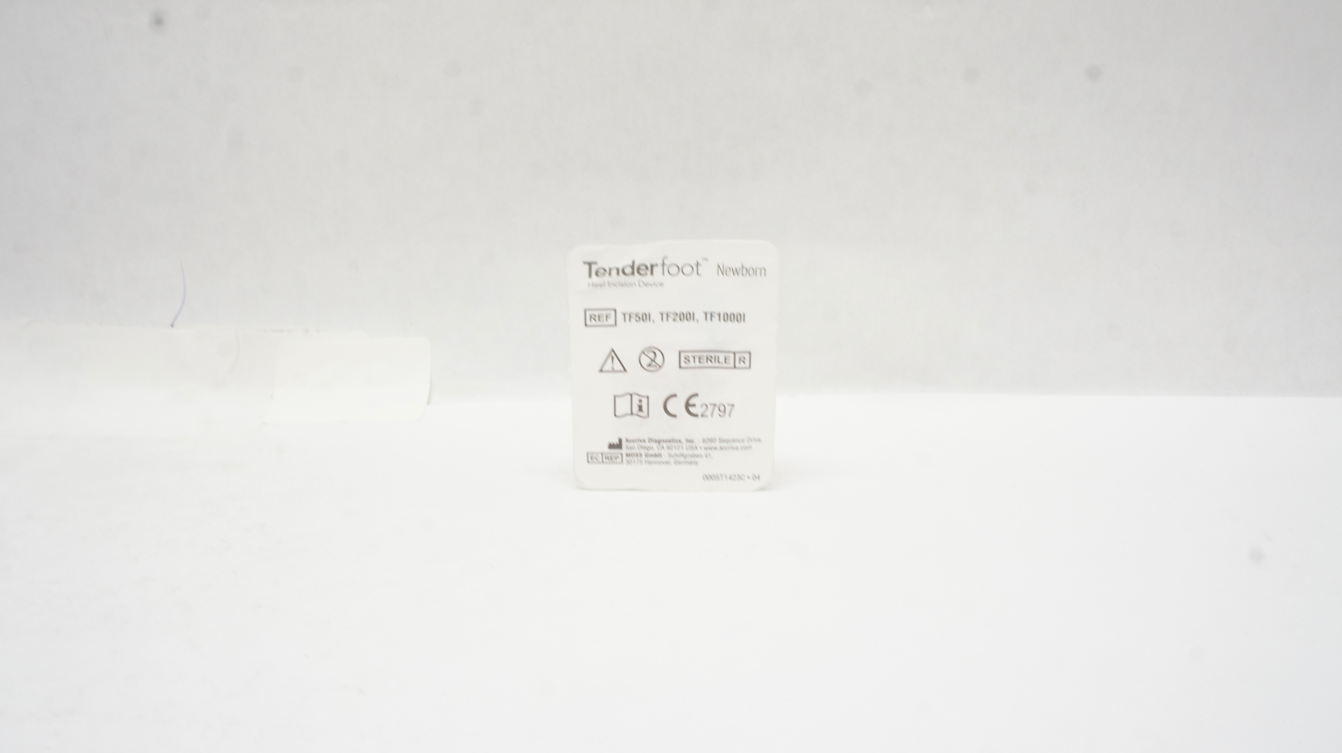 Accriva Diagnostics TF50I/TF200I/TF1000I TenderFoot Newborn Heel Incision Device