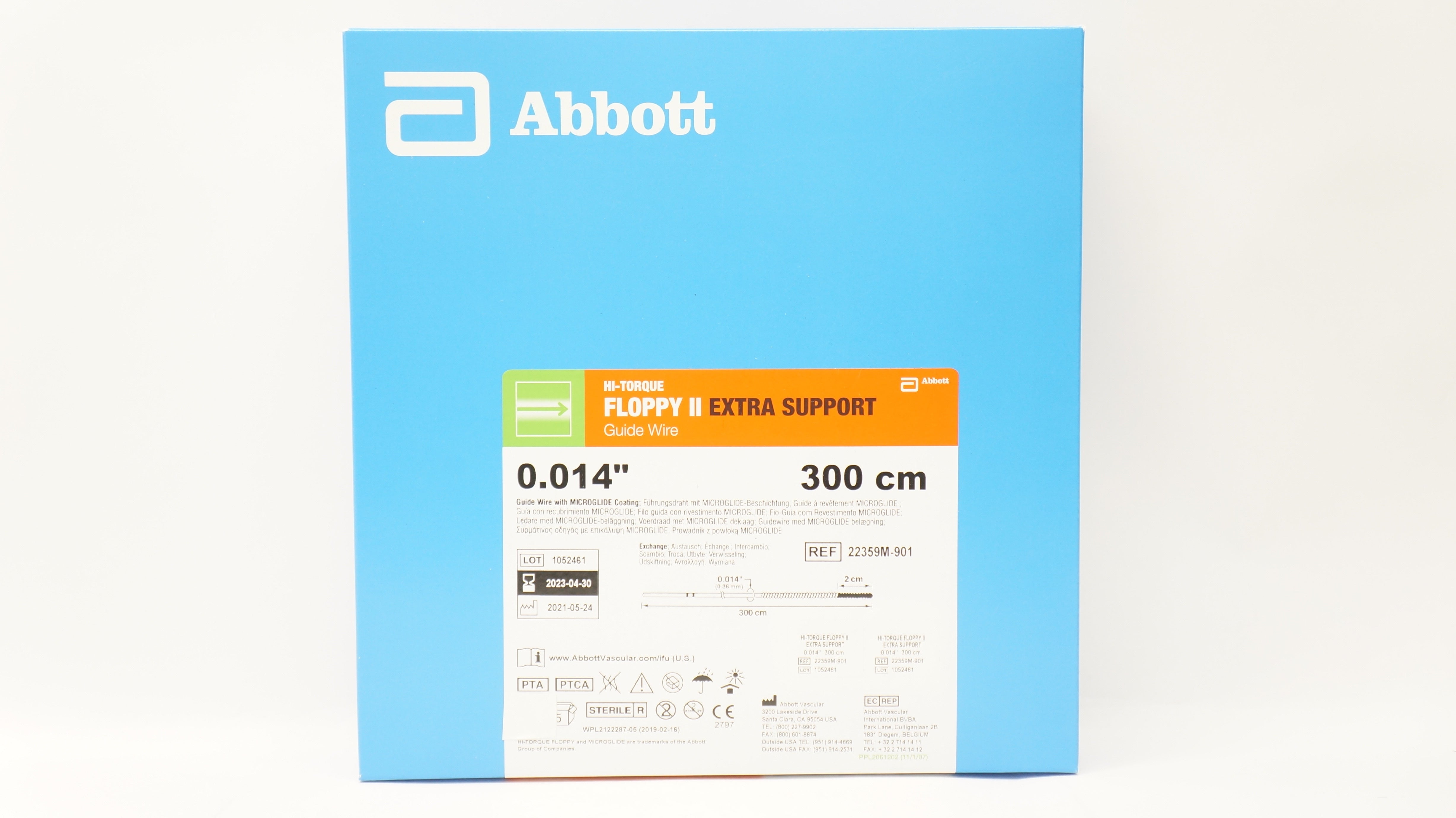 Abbott 22359M-901 Floppy II Extra Support Guide Wire 0.014inch x 300cm