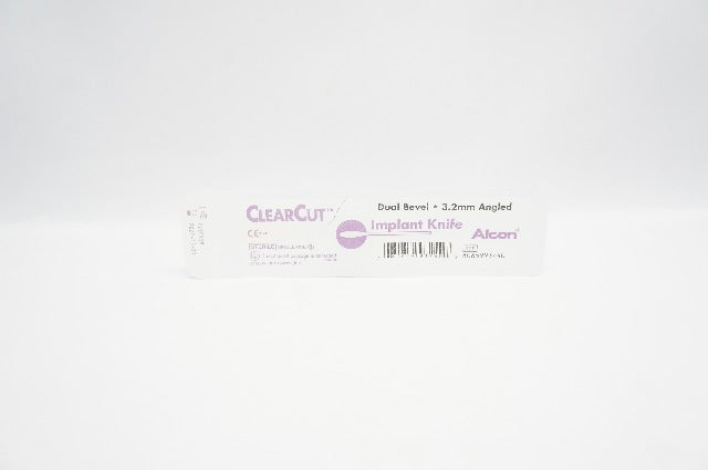 Alcon 8065993240 ClearCut Implant Knife Dual bevel 3.2mm Angled